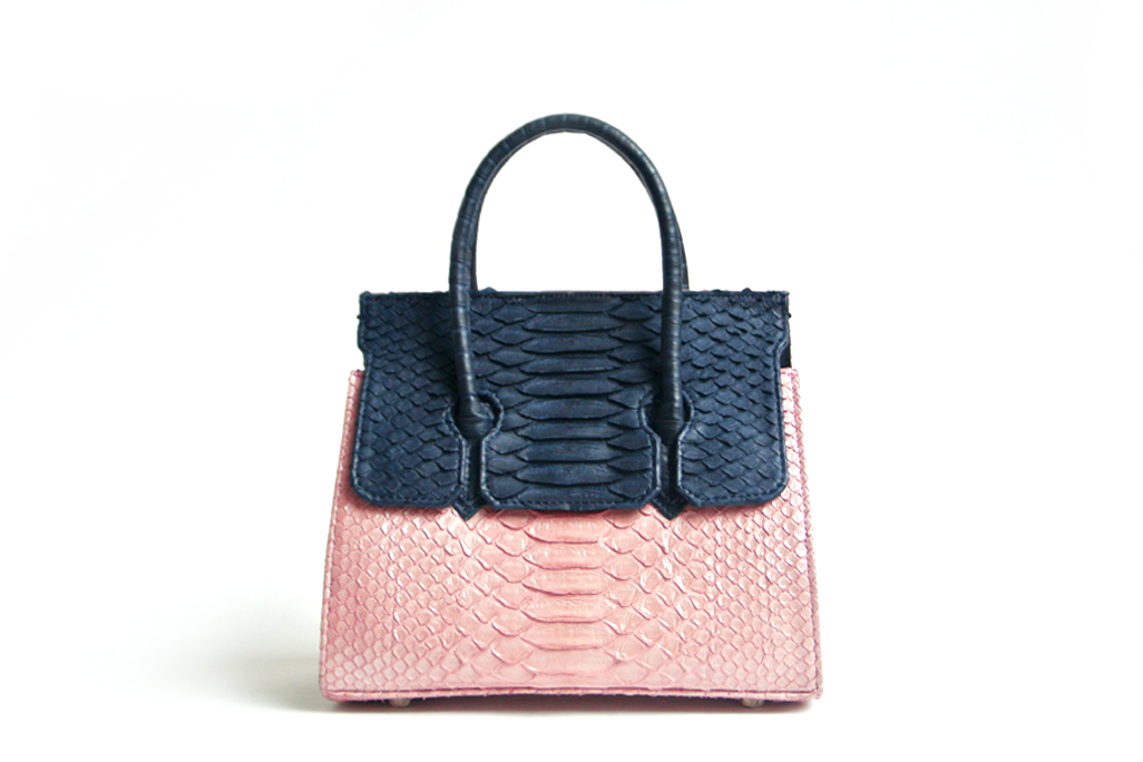 Adriana Small in Navy Icy Pink
