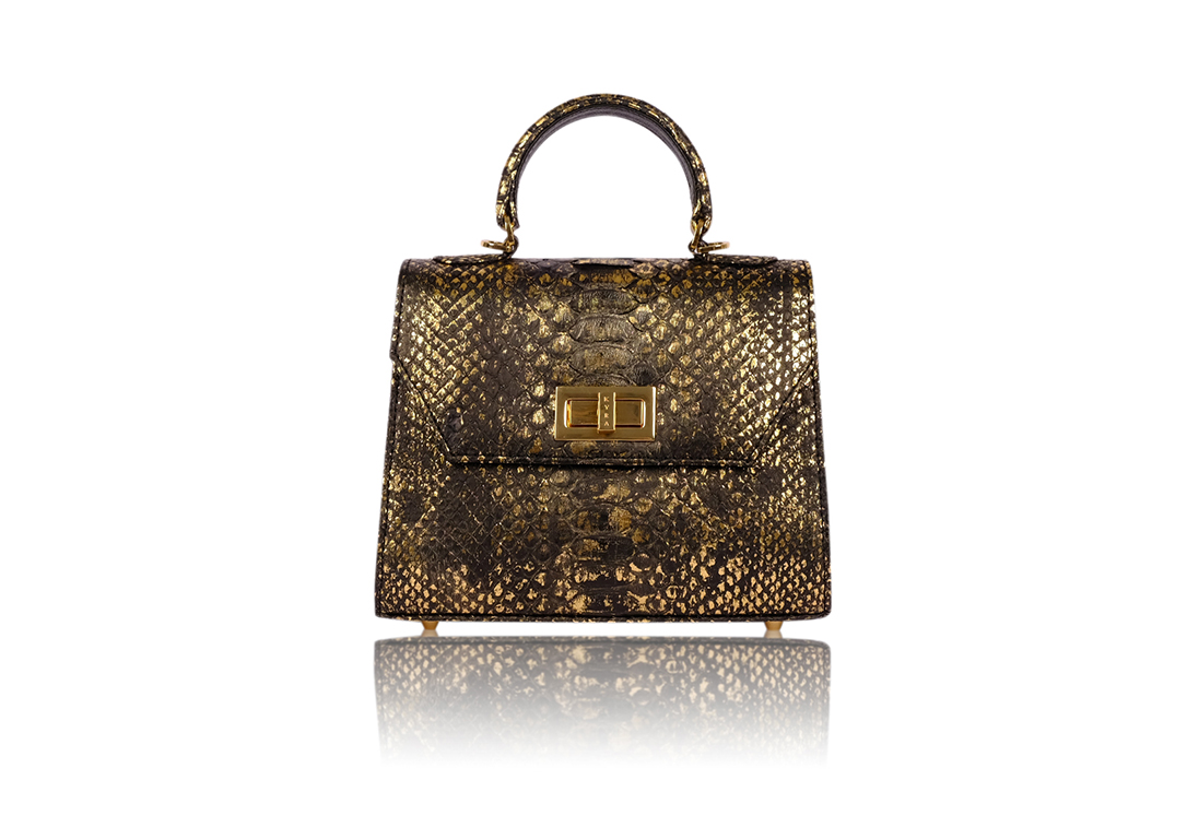 LUNA IN BLACK RAIN GOLD