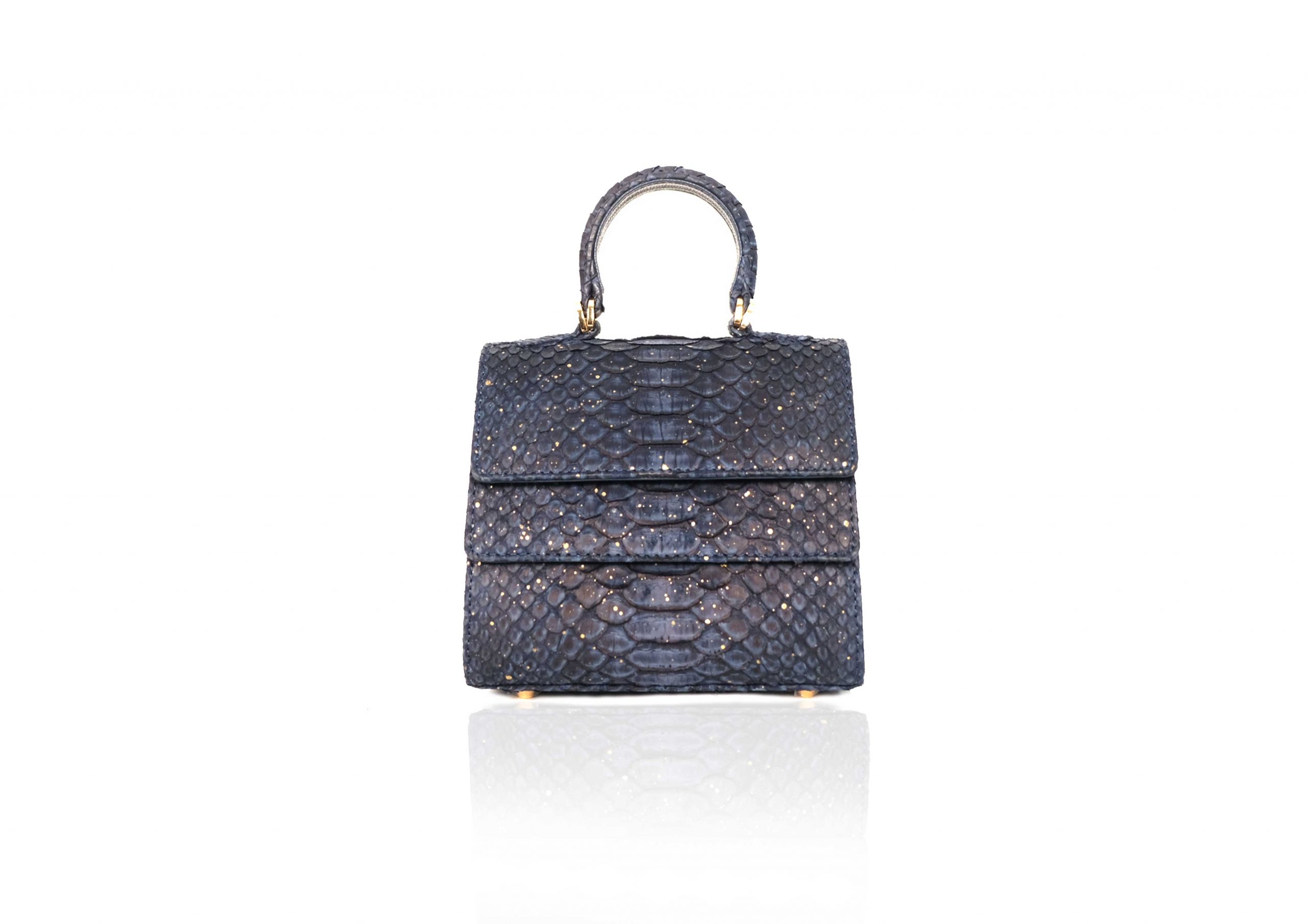 Rubby Small In Navy Gold