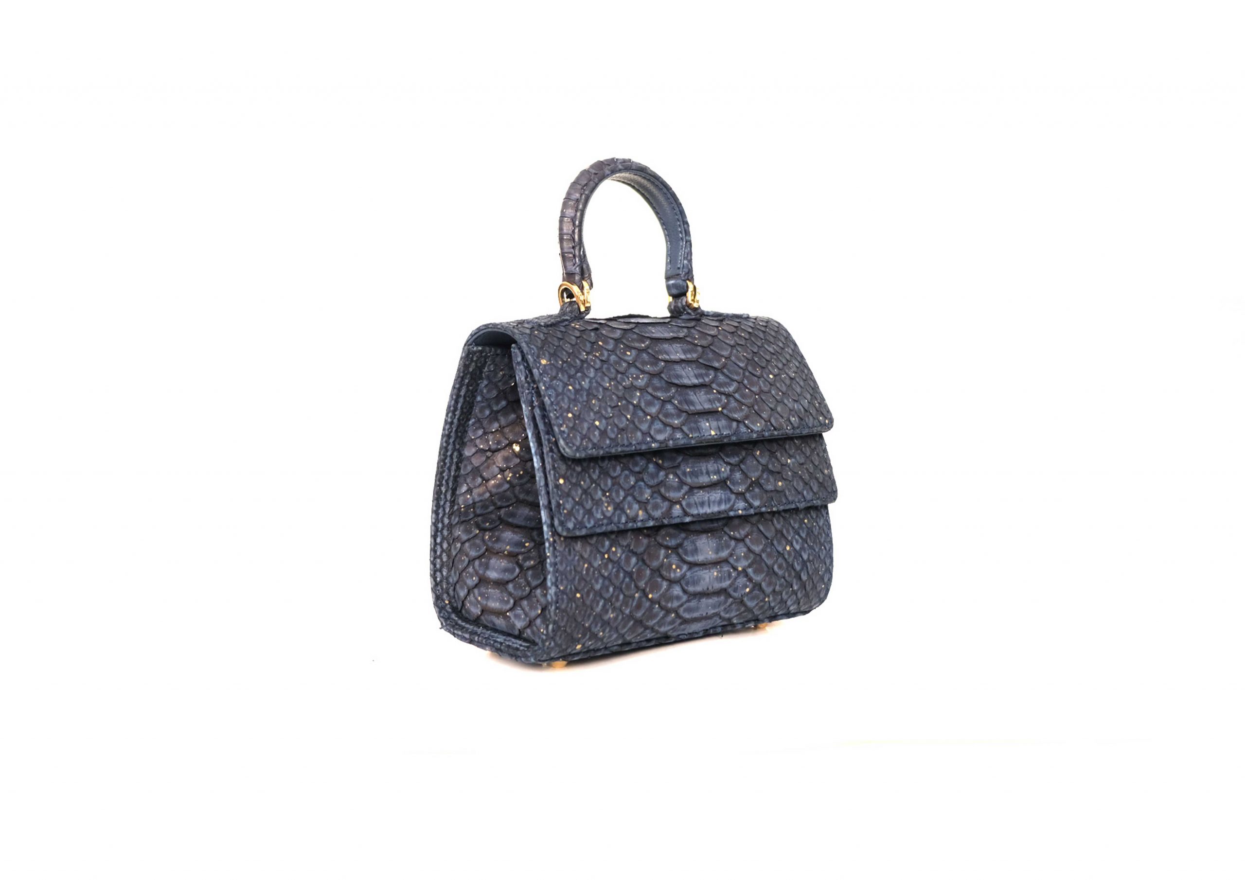 Rubby Small In Navy Gold - Image 4