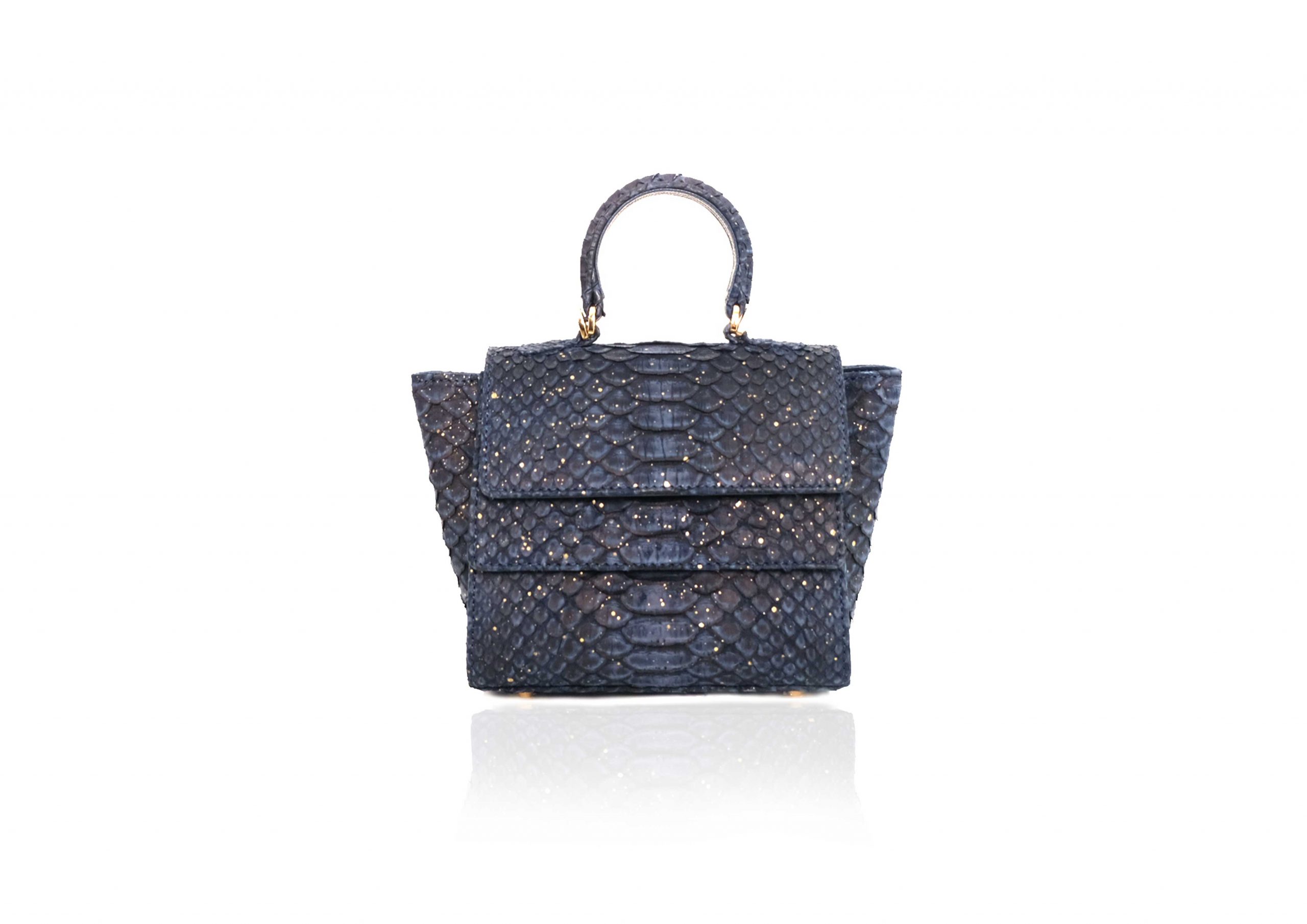 Rubby Small In Navy Gold - Image 3
