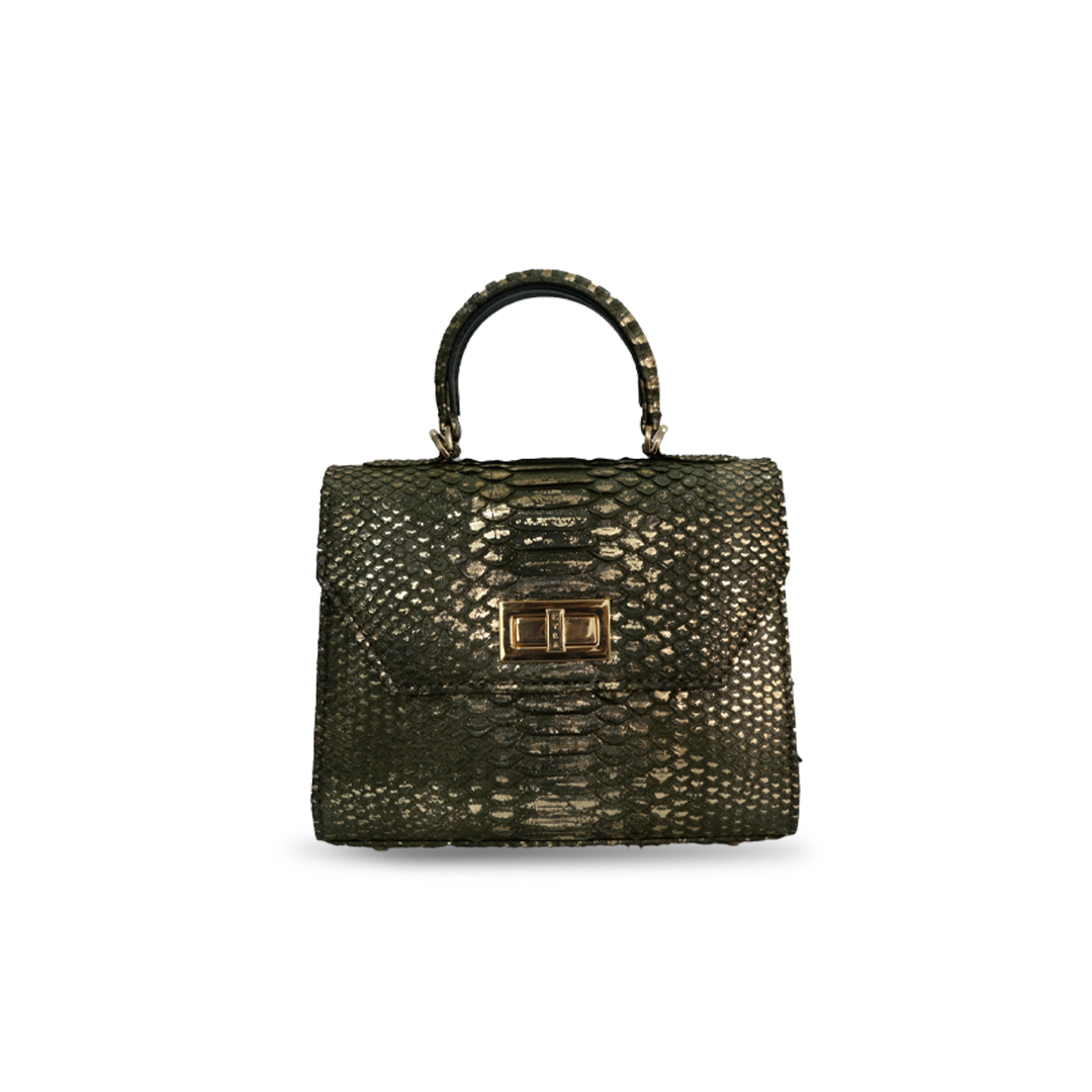 Luna in Olive Green Gold