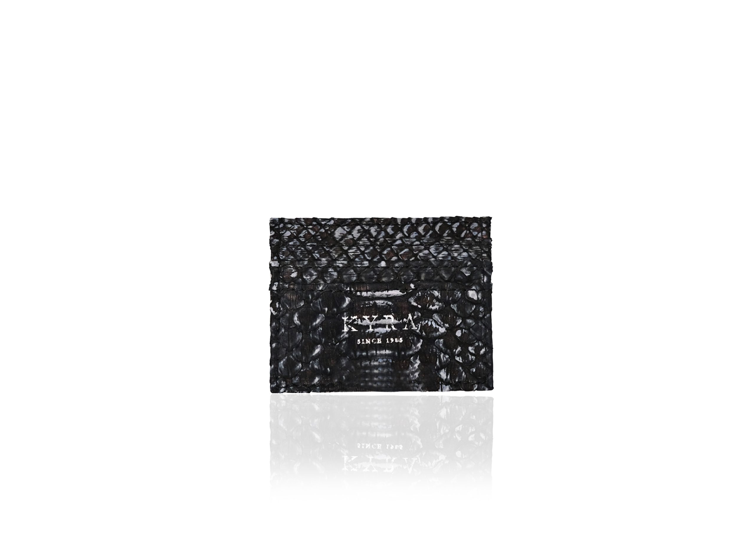 Card Holder Python Black Washed