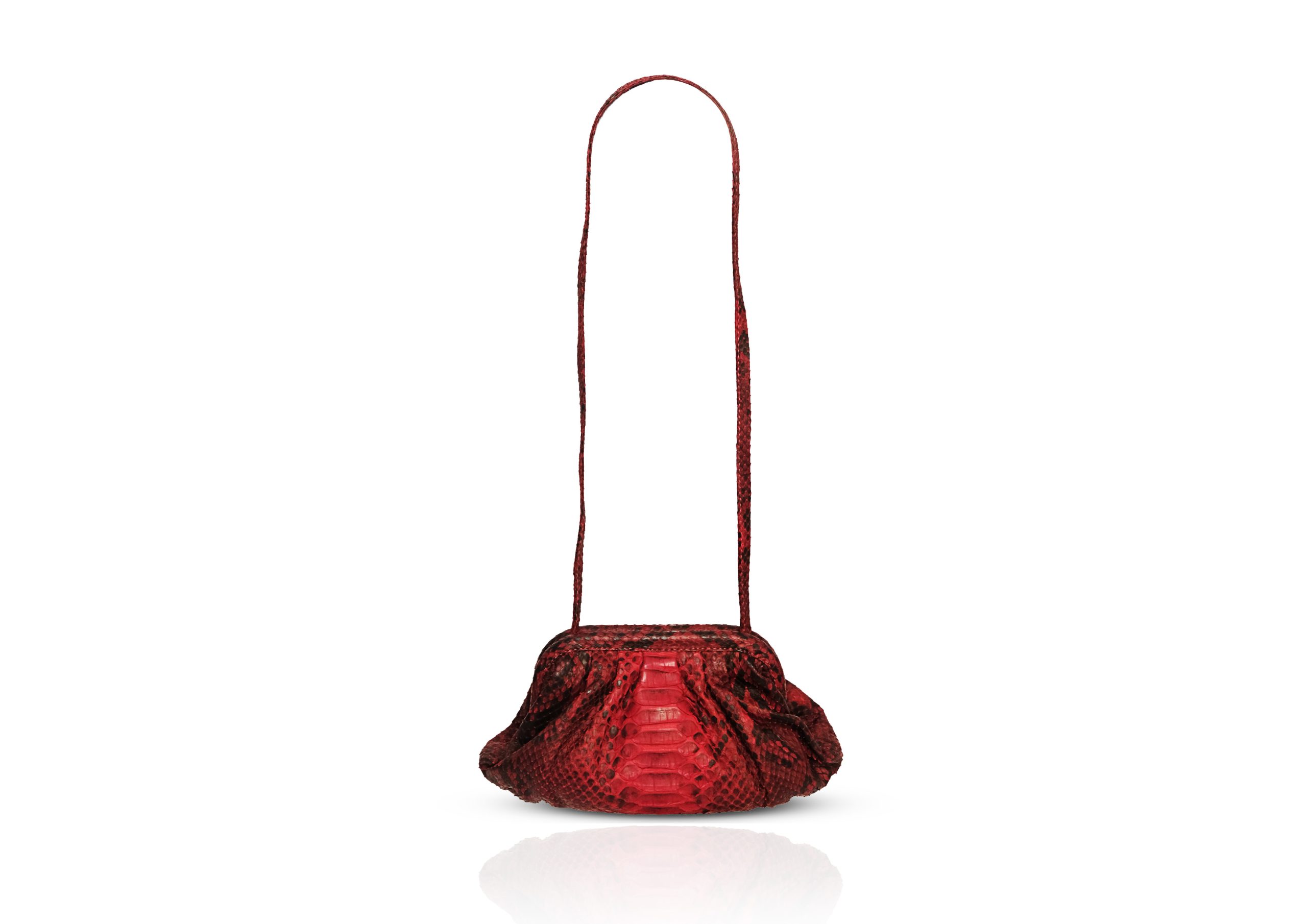 Clutch Diana Small in Red Solid - Image 4
