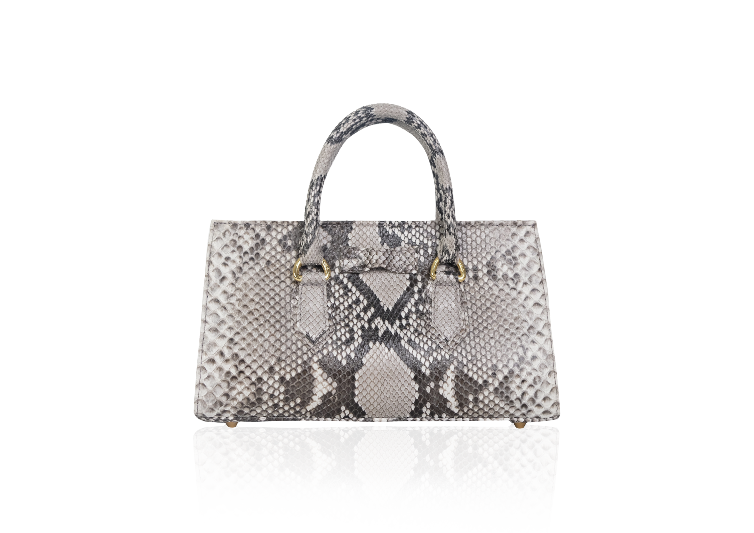 Top Handle Bag Terbuat dari Kulit Ular Asli dengan Pattern Alami Rekomendasi untuk Pecinta Fashion