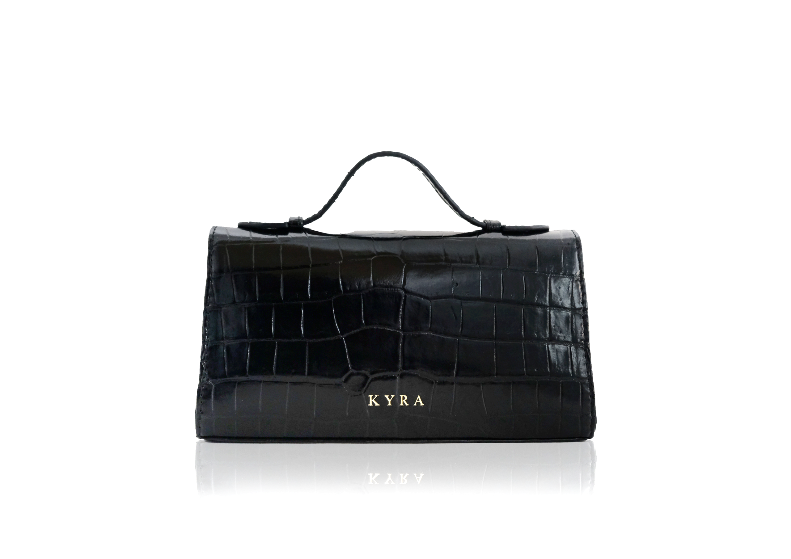 Luna 25 Black Crocodile Leather - Image 4