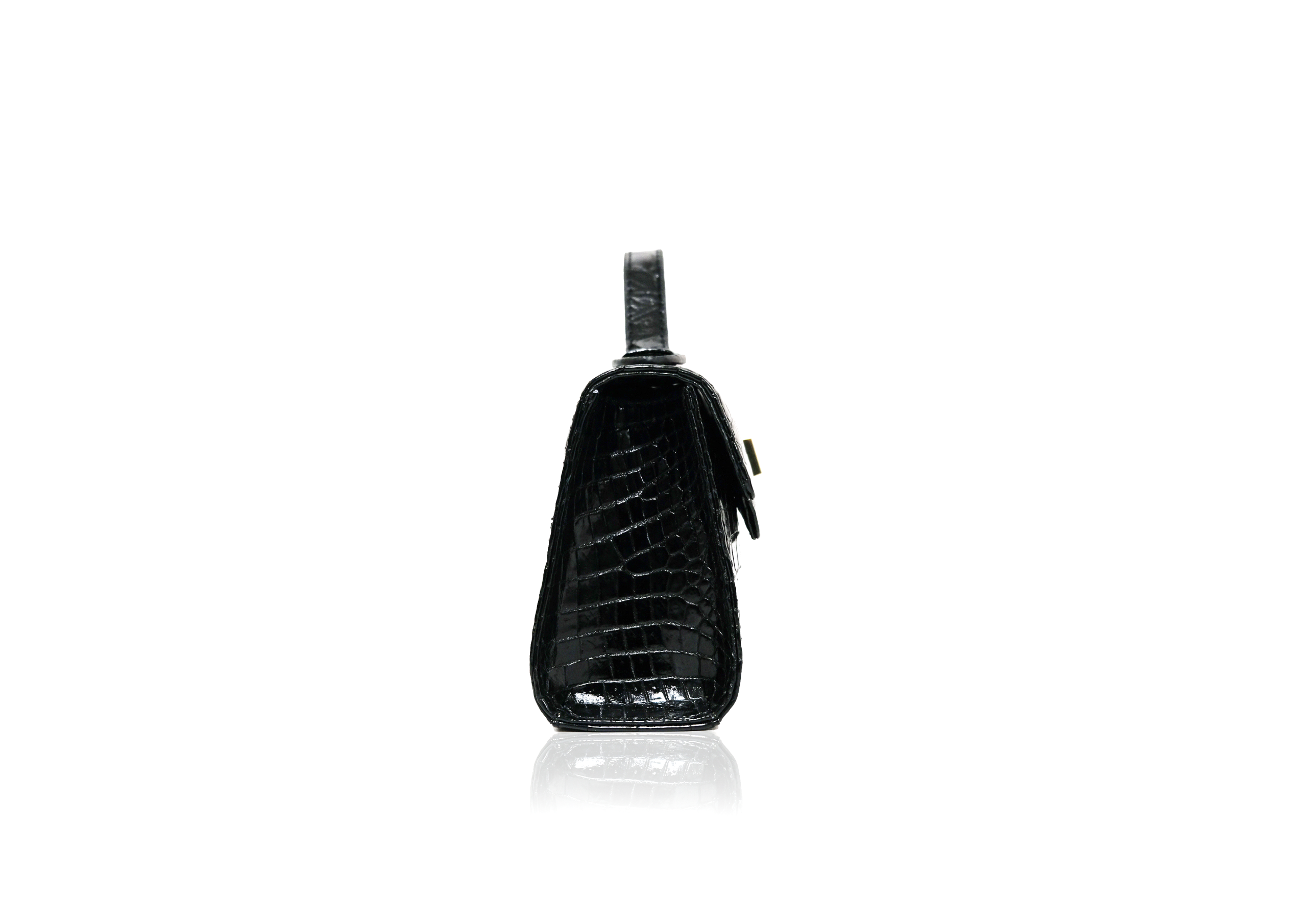 Luna 25 Black Crocodile Leather - Image 3