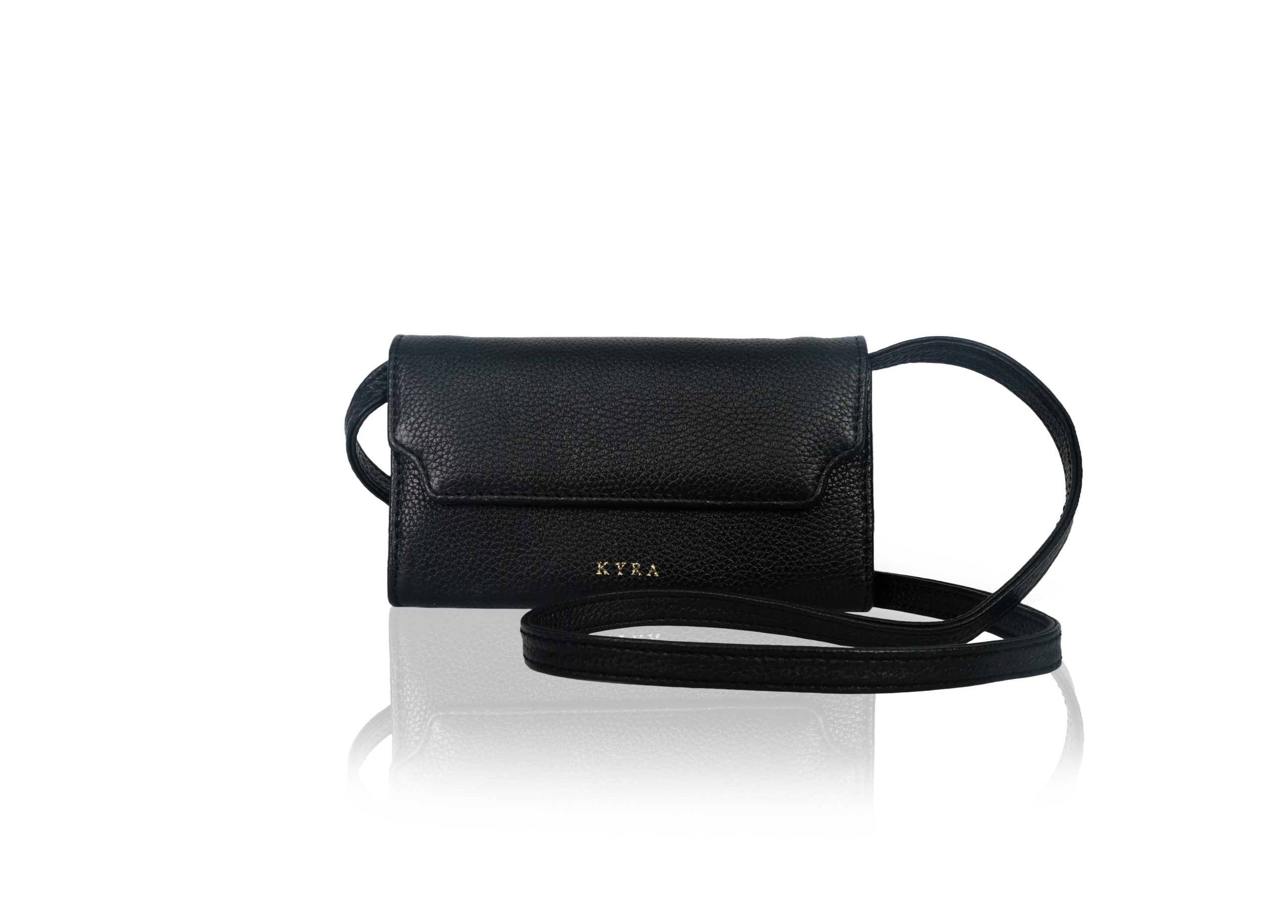 Sophia Purse in Black Calf Leather - Image 6