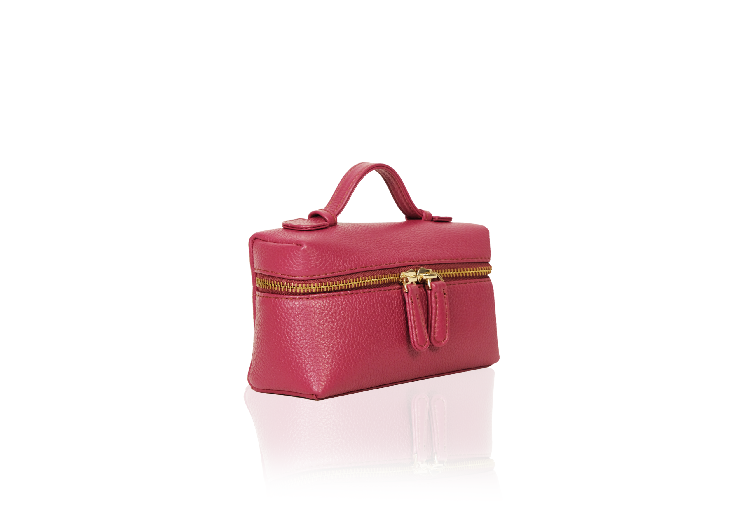 Picco 19 Bag in Calf Leather - Magenta - Image 2