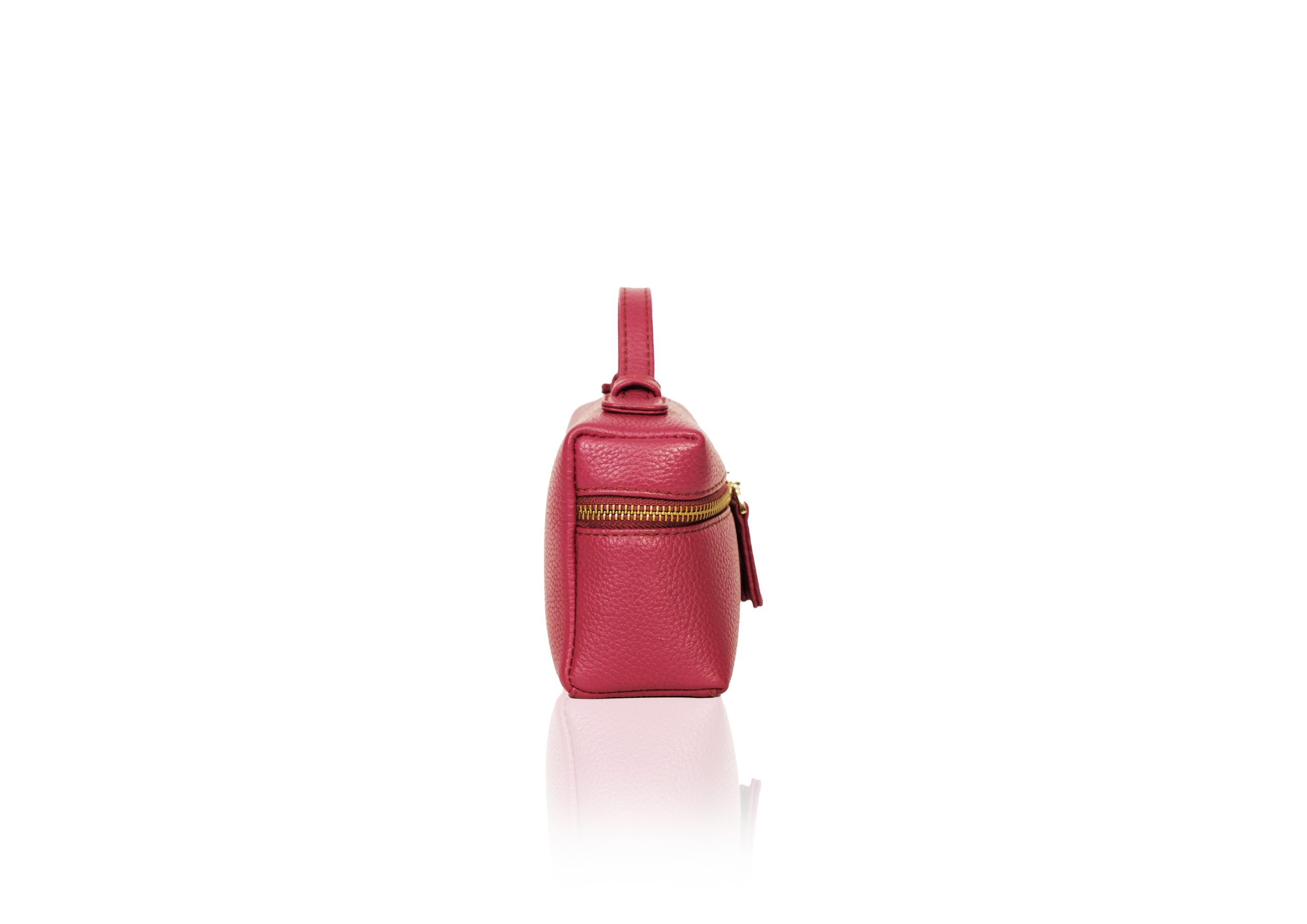 Picco 19 Bag in Calf Leather - Magenta - Image 3