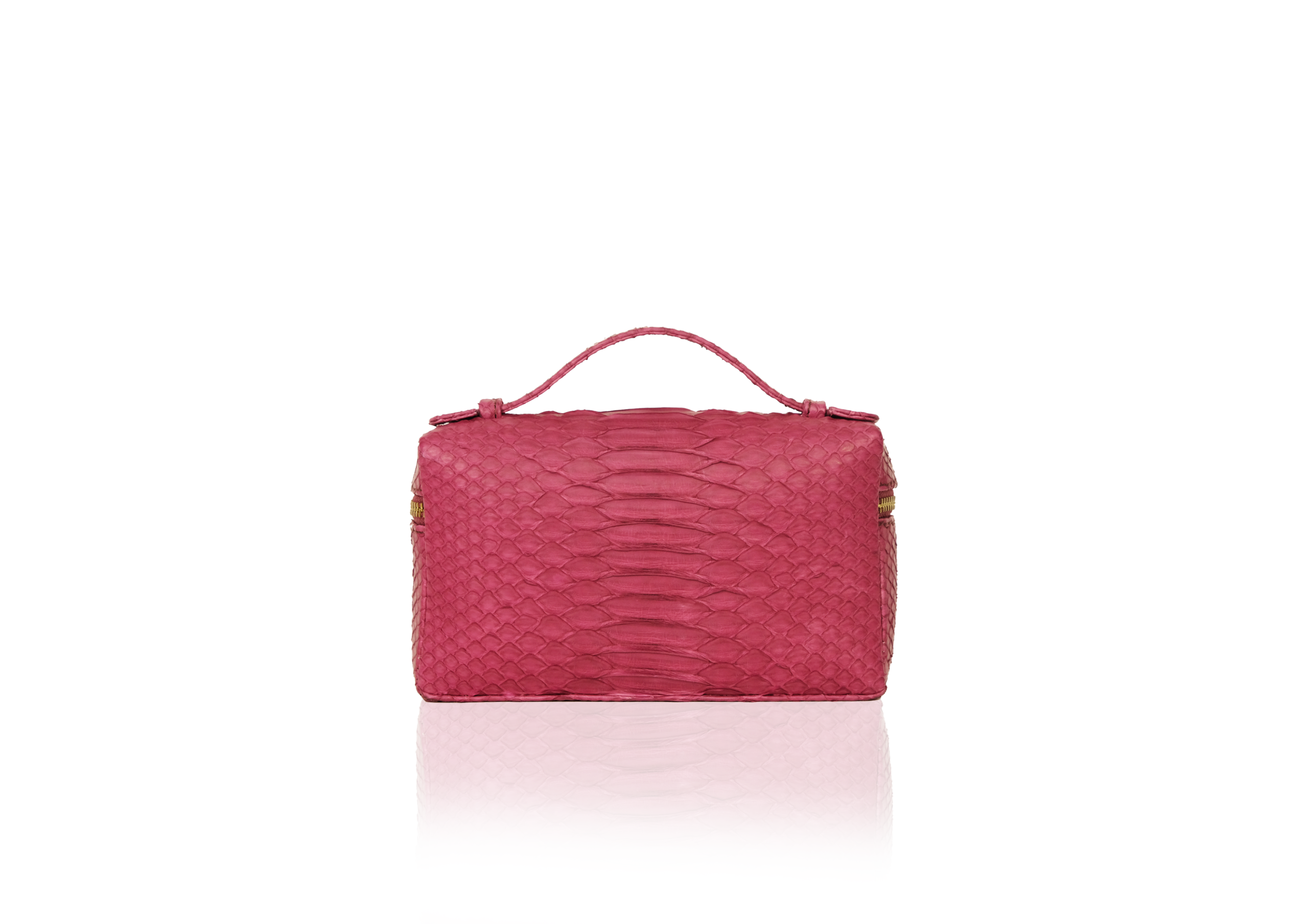 Picco 19 Bag in Precious Leather - Magenta - Image 4