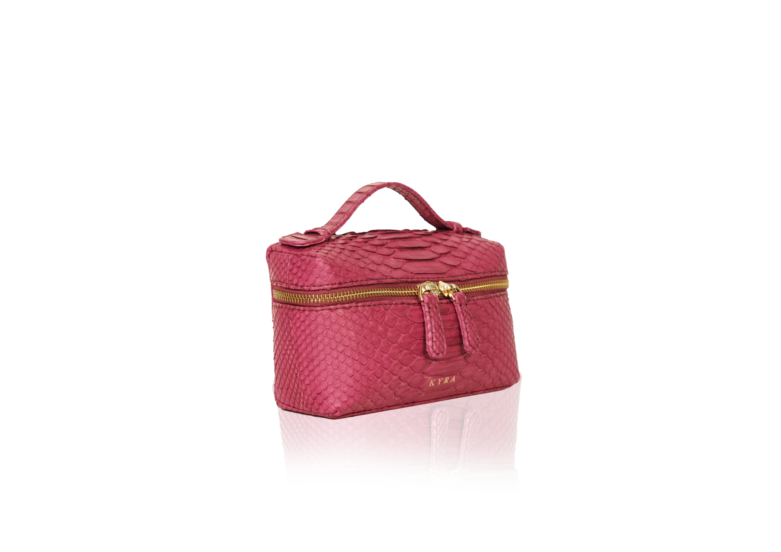 Picco 19 Bag in Precious Leather - Magenta - Image 2