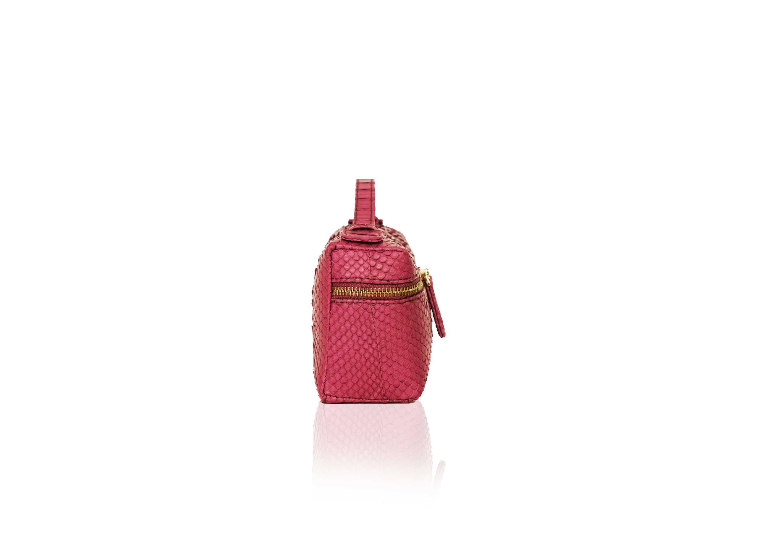 Picco 19 Bag in Precious Leather - Magenta - Image 3