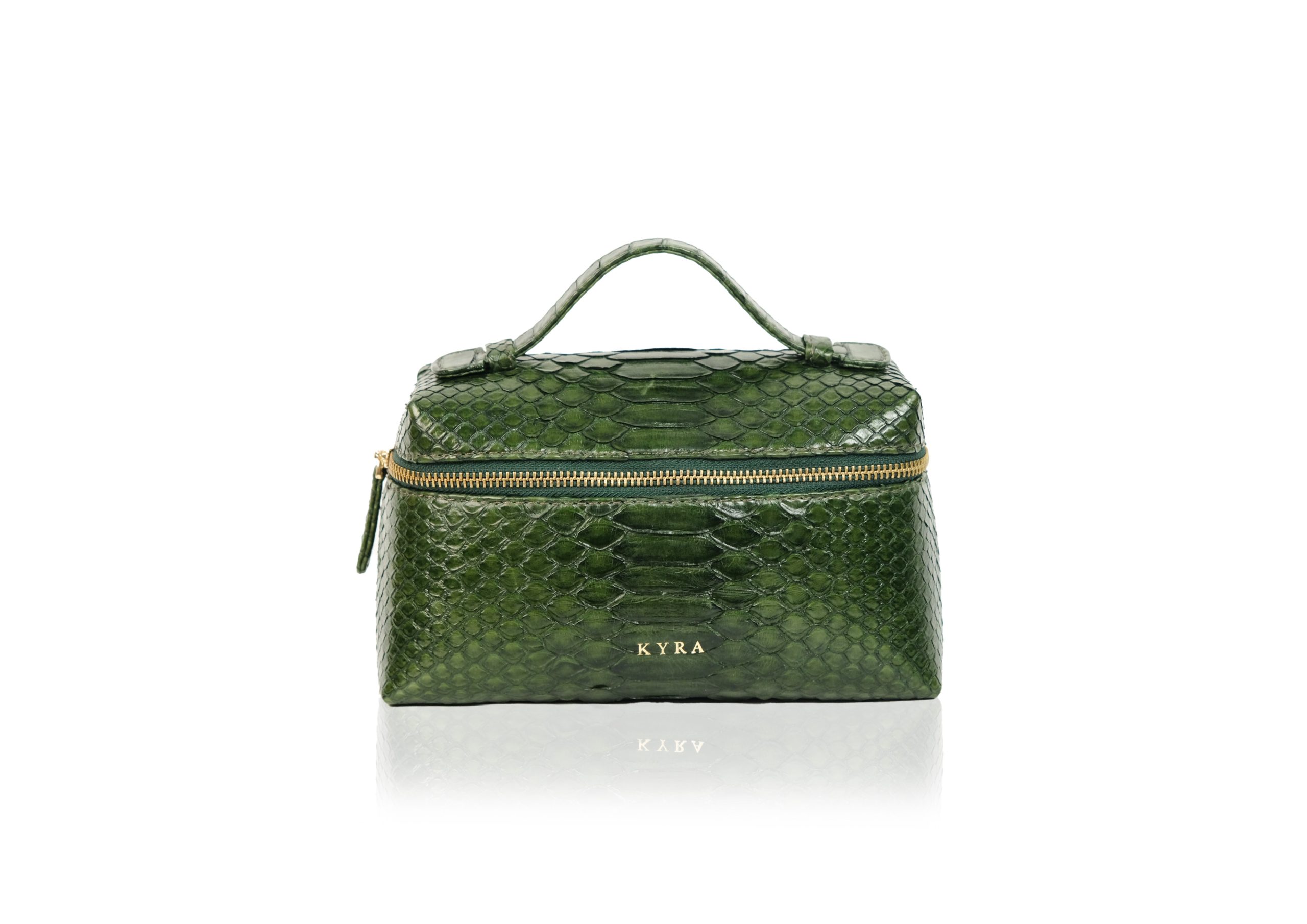 Picco Bag in Precious Leather – Olive Green Glossy