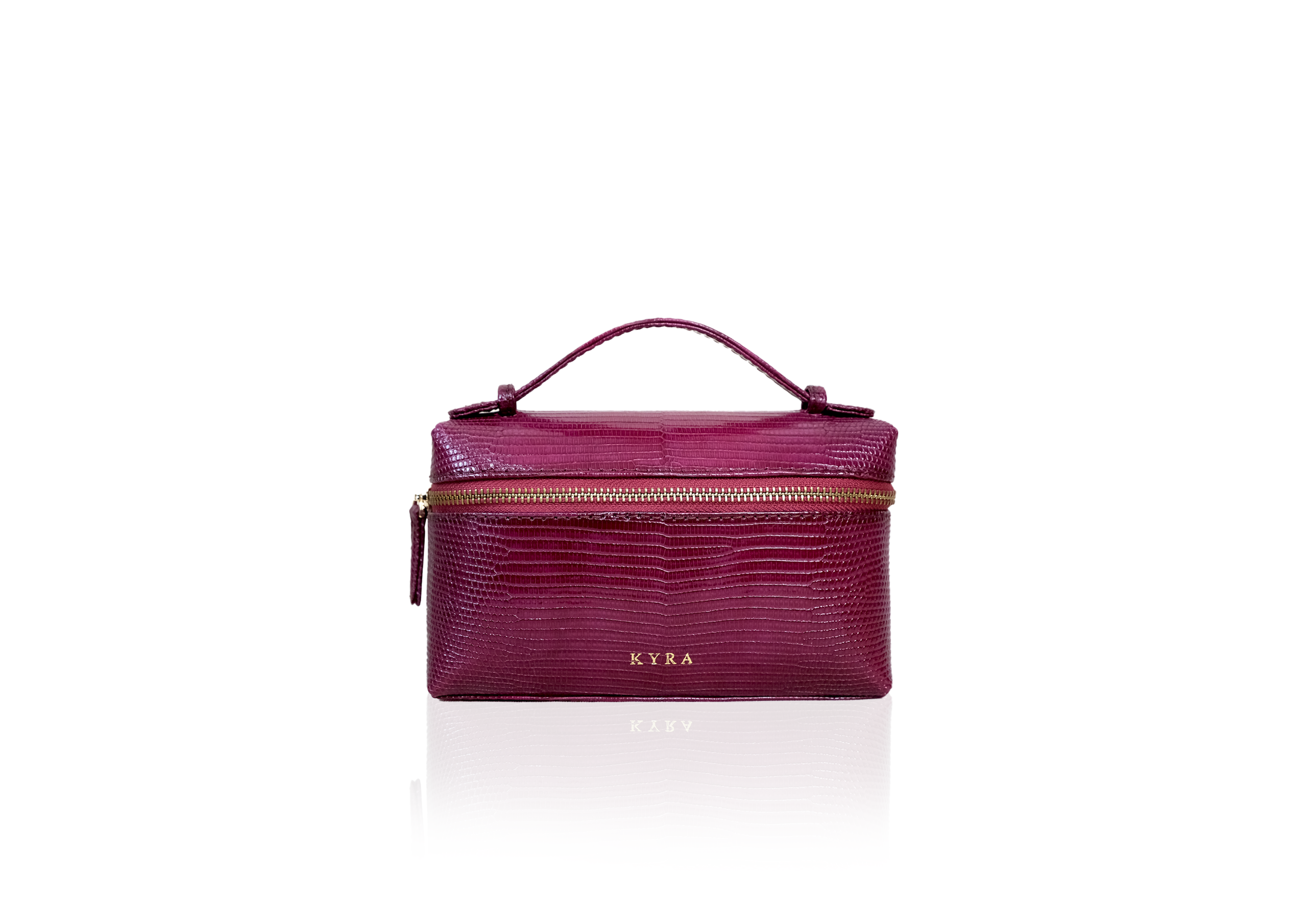 Picco 19 Bag in Precious Leather – Burgundy Lizard