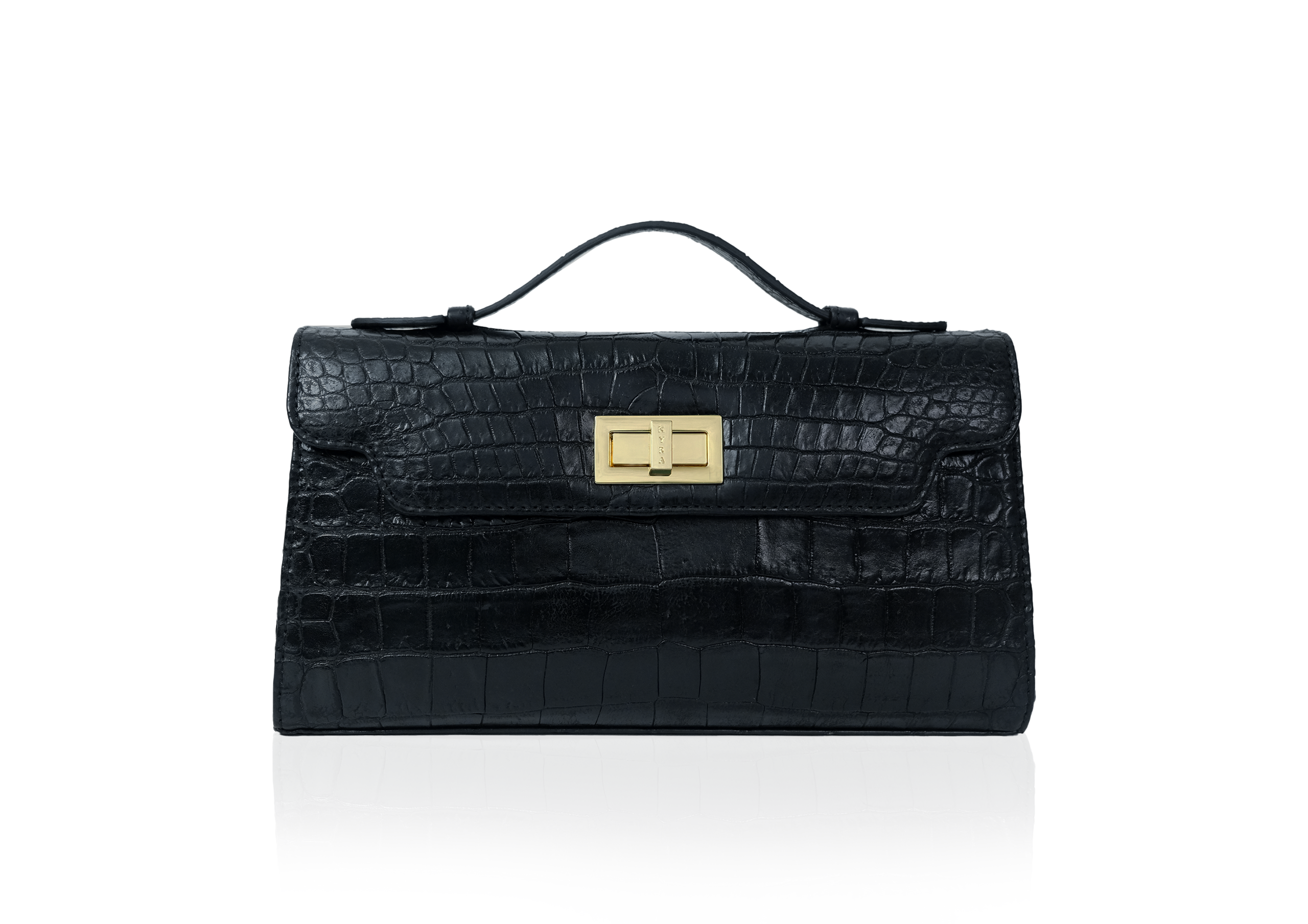 Luna 29 Black Crocodile Leather