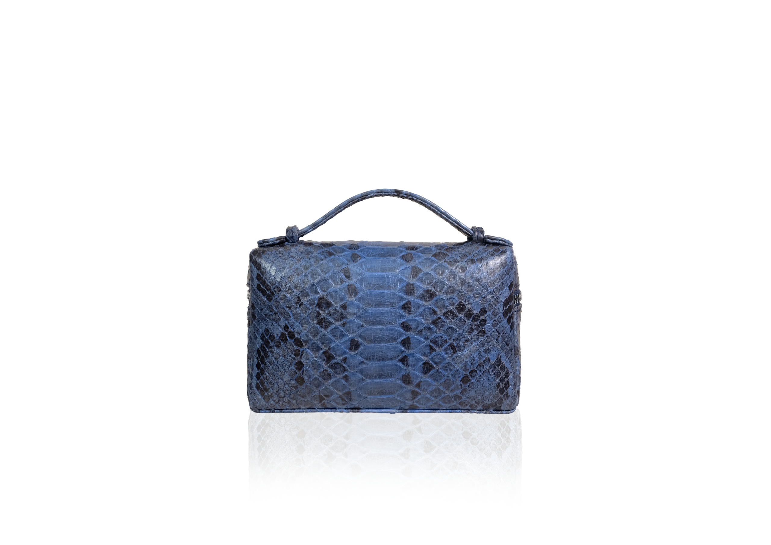 Picco 19 Bag in Precious Leather - Cloud Blue - Image 4