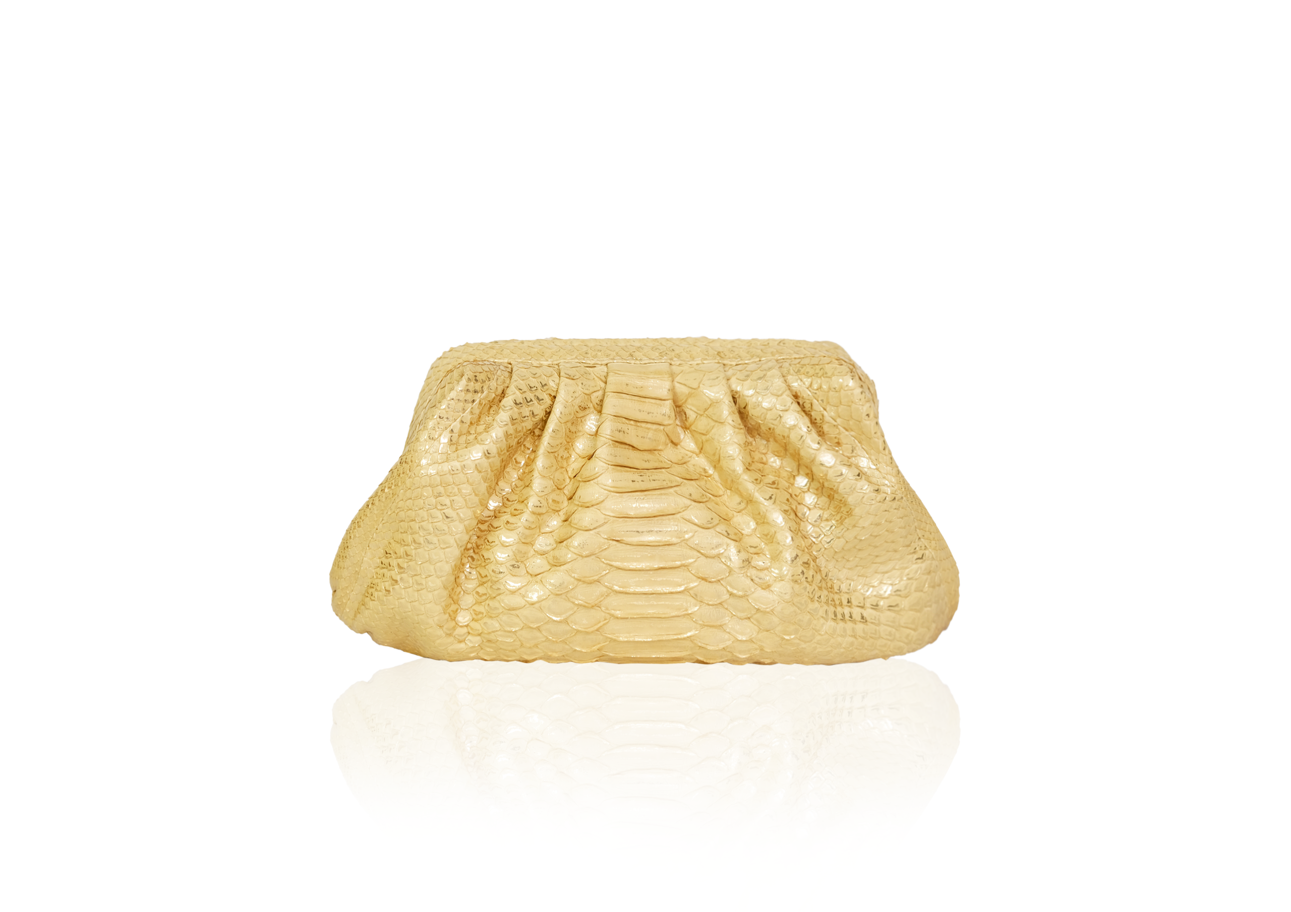 Clutch Diana Small in Beige Gold
