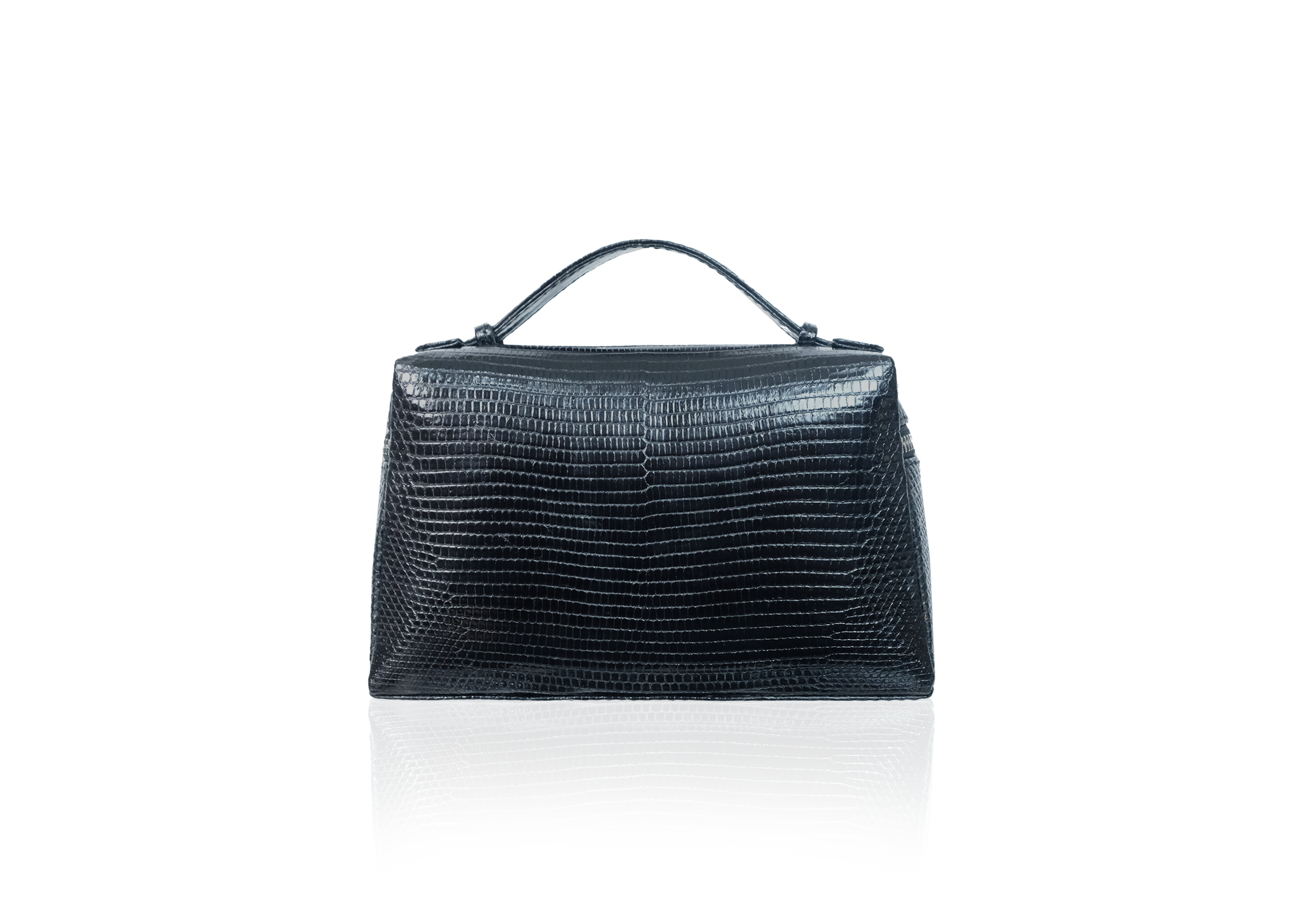 Picco Bag in Precious Leather - Black Lizard - Image 4