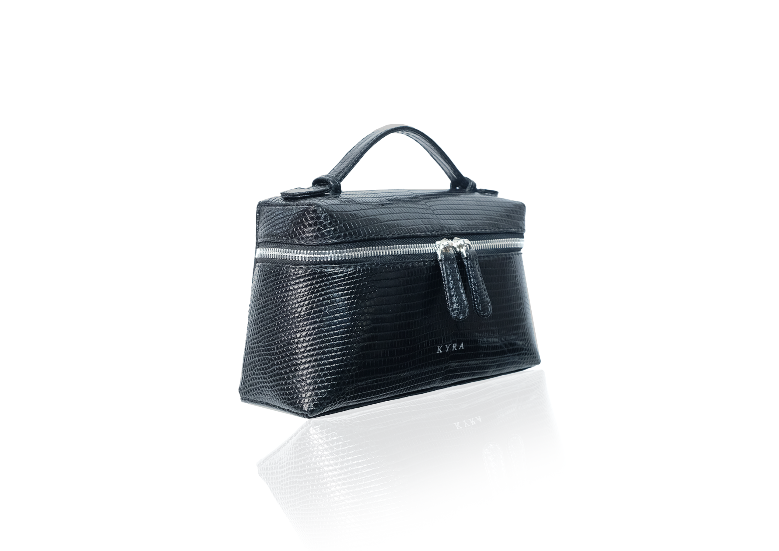 Picco Bag in Precious Leather - Black Lizard - Image 3