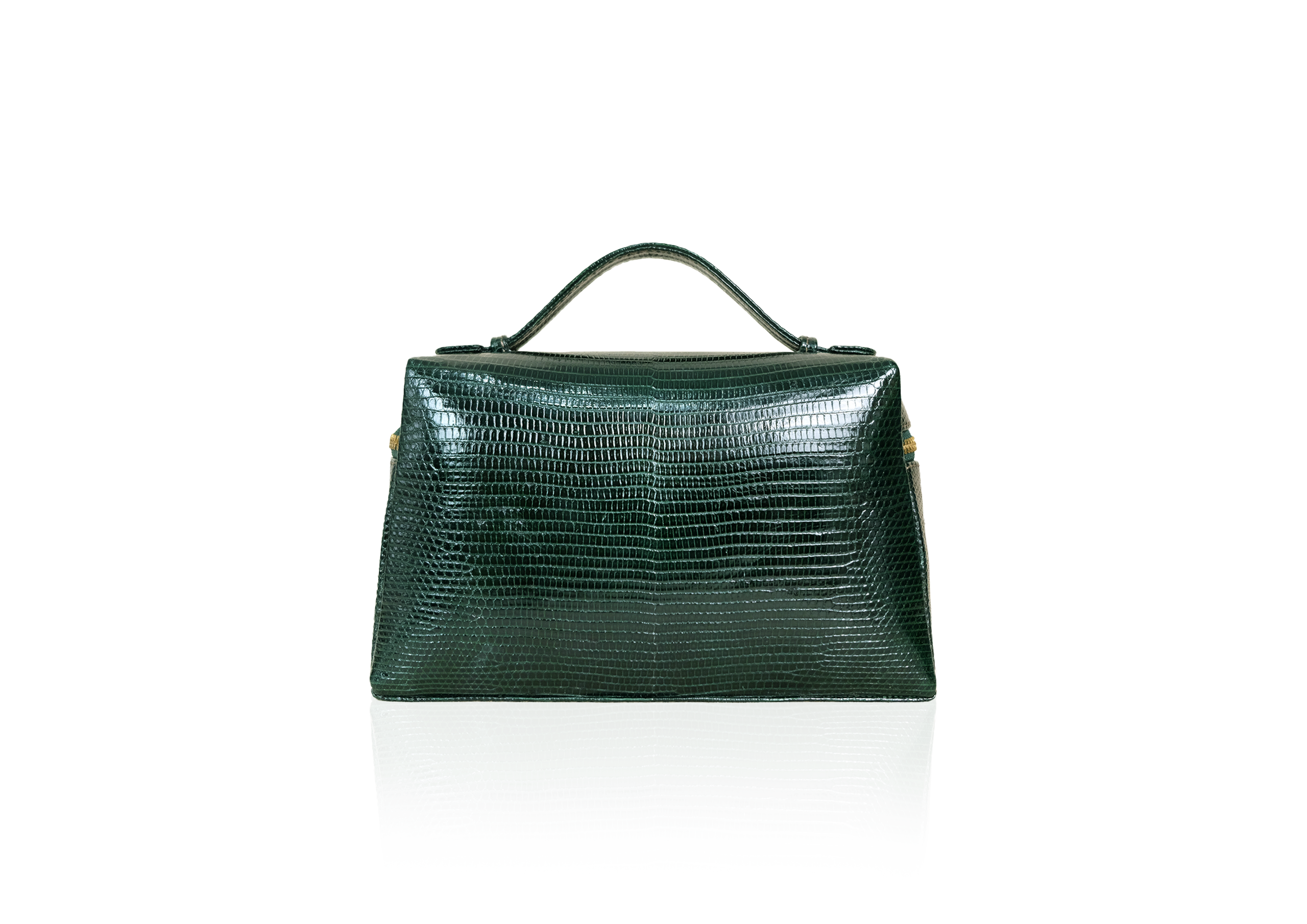 Picco Bag in Precious Leather - Dark Green Lizard - Image 4