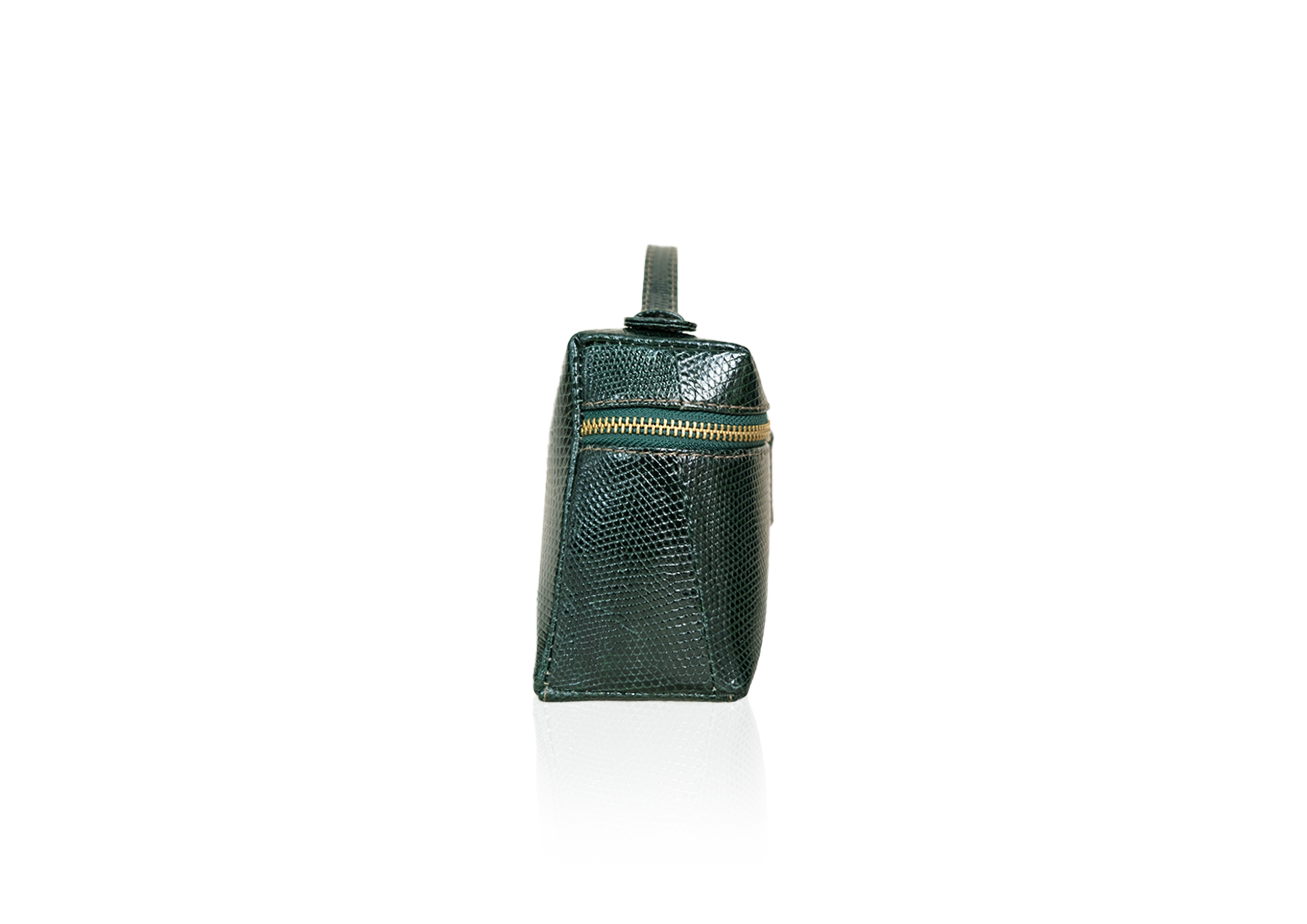 Picco Bag in Precious Leather - Dark Green Lizard - Image 3