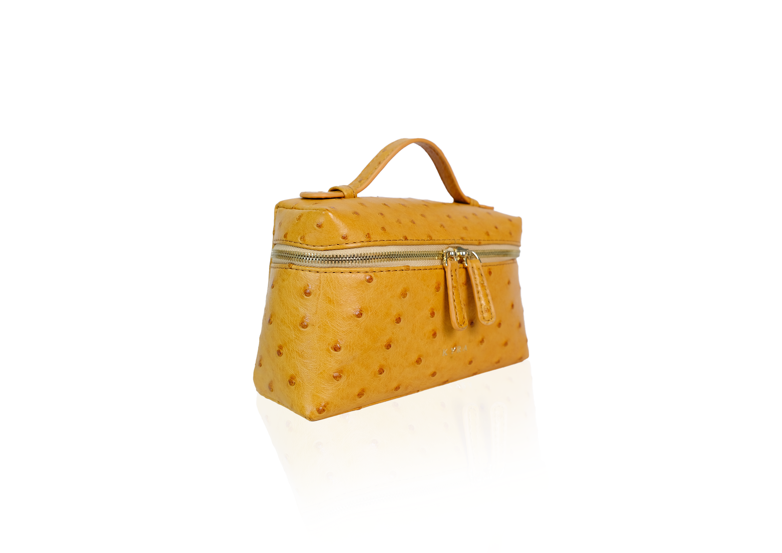Picco Bag in Ostrich Leather - Cognac Ostrich - Image 2