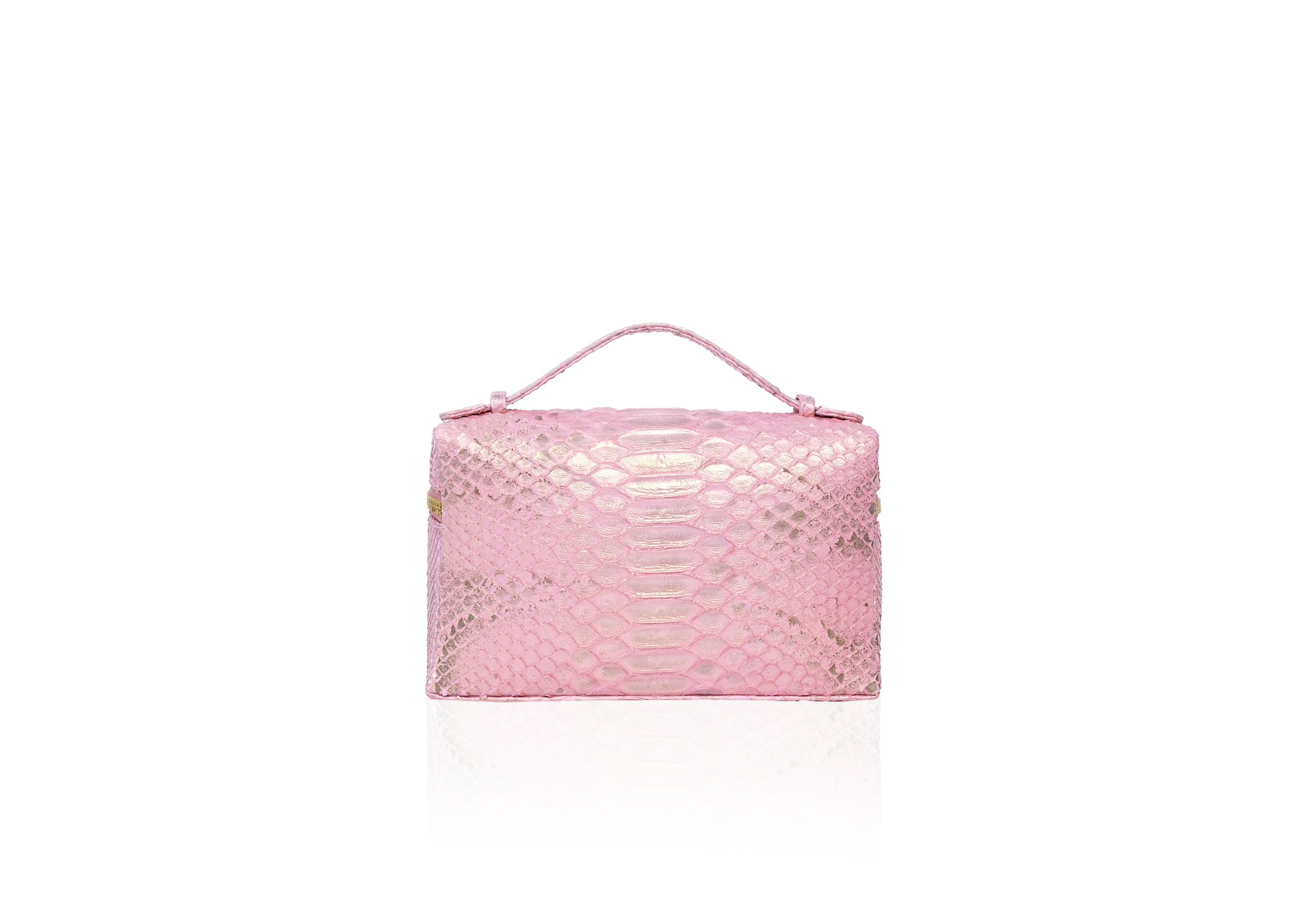 Picco 19 Bag in Precious Leather - Rose Gold - Image 4