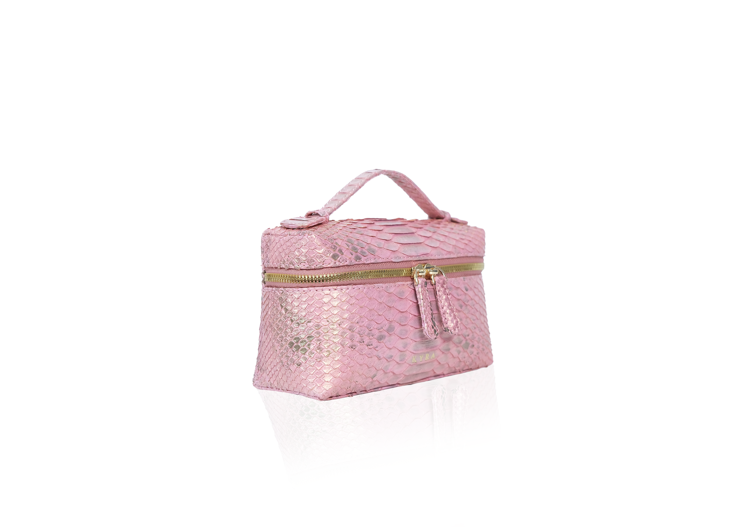 Picco 19 Bag in Precious Leather - Rose Gold - Image 2