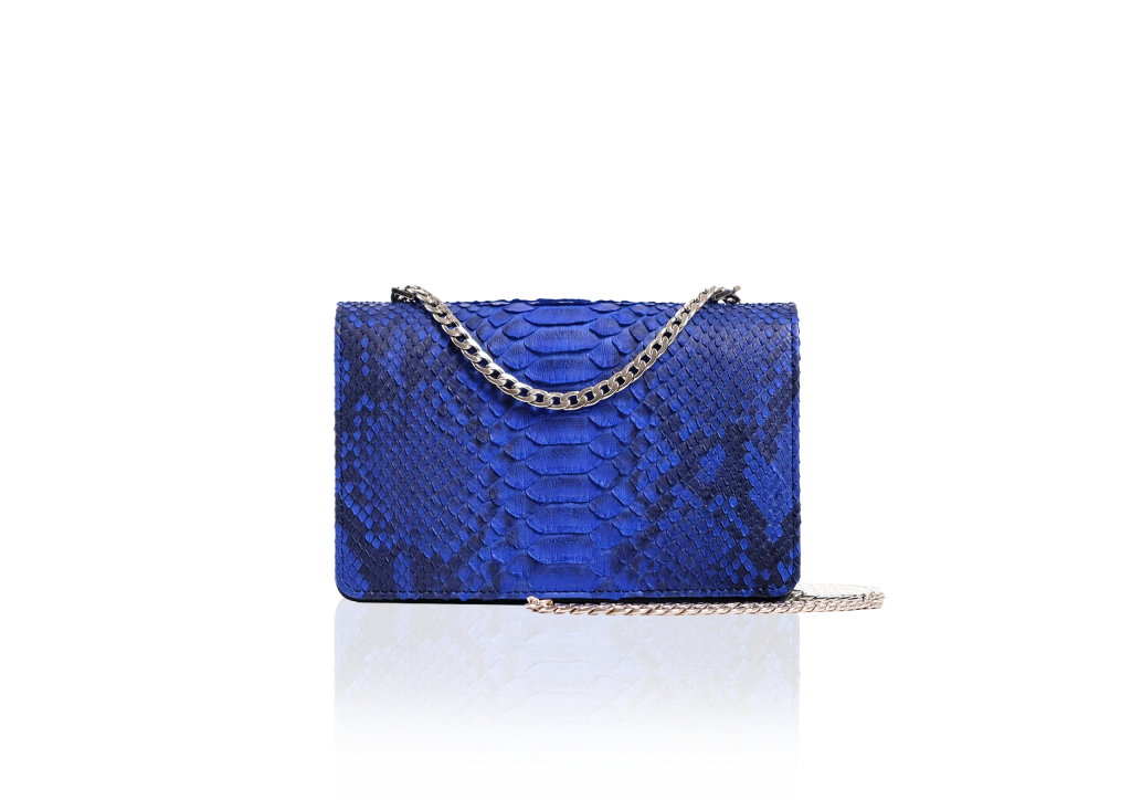 kyra-alana-electric-blue-python-shoulder-bag