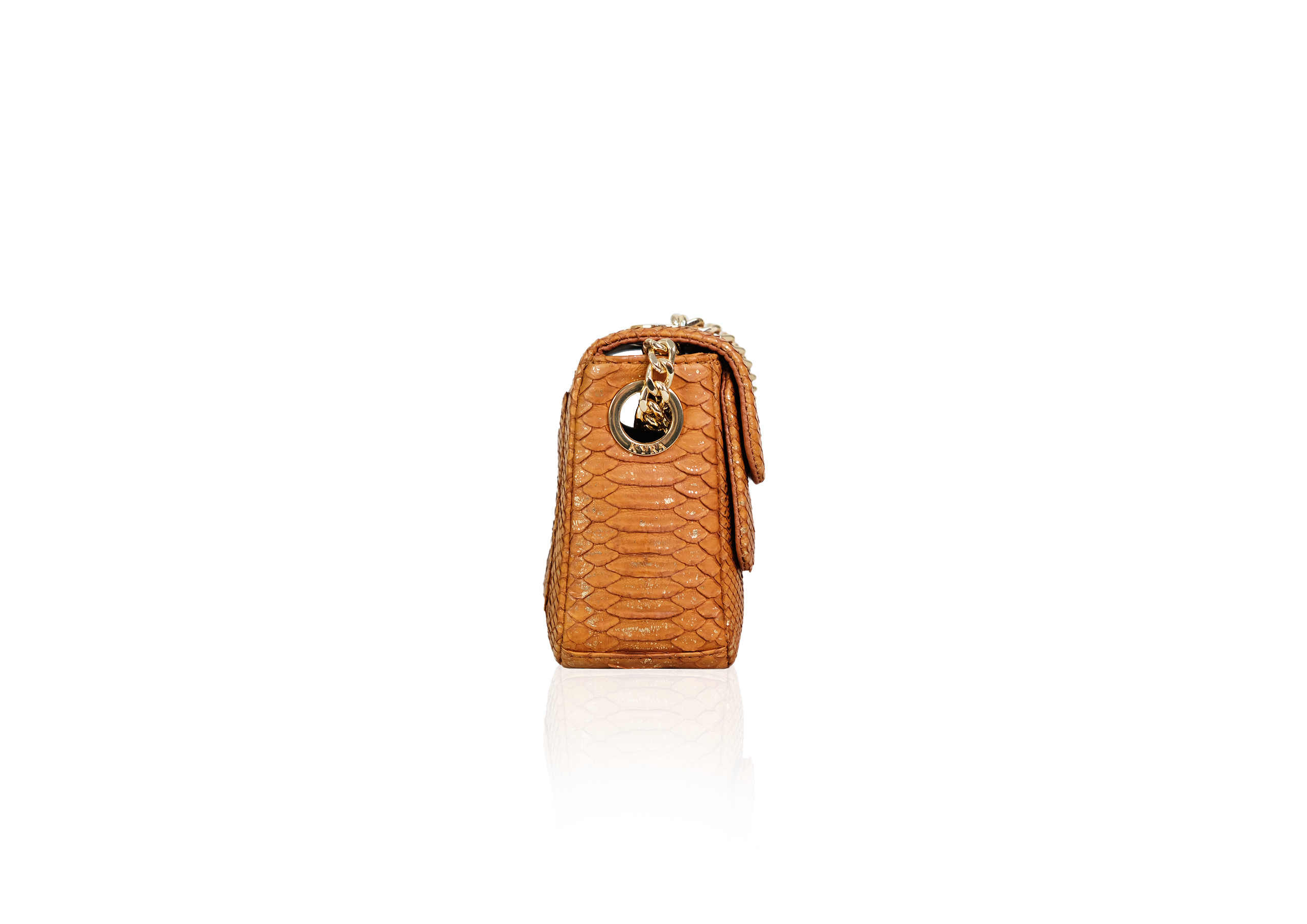 RUBBY CROSS IN CARAMEL GOLD - Image 4