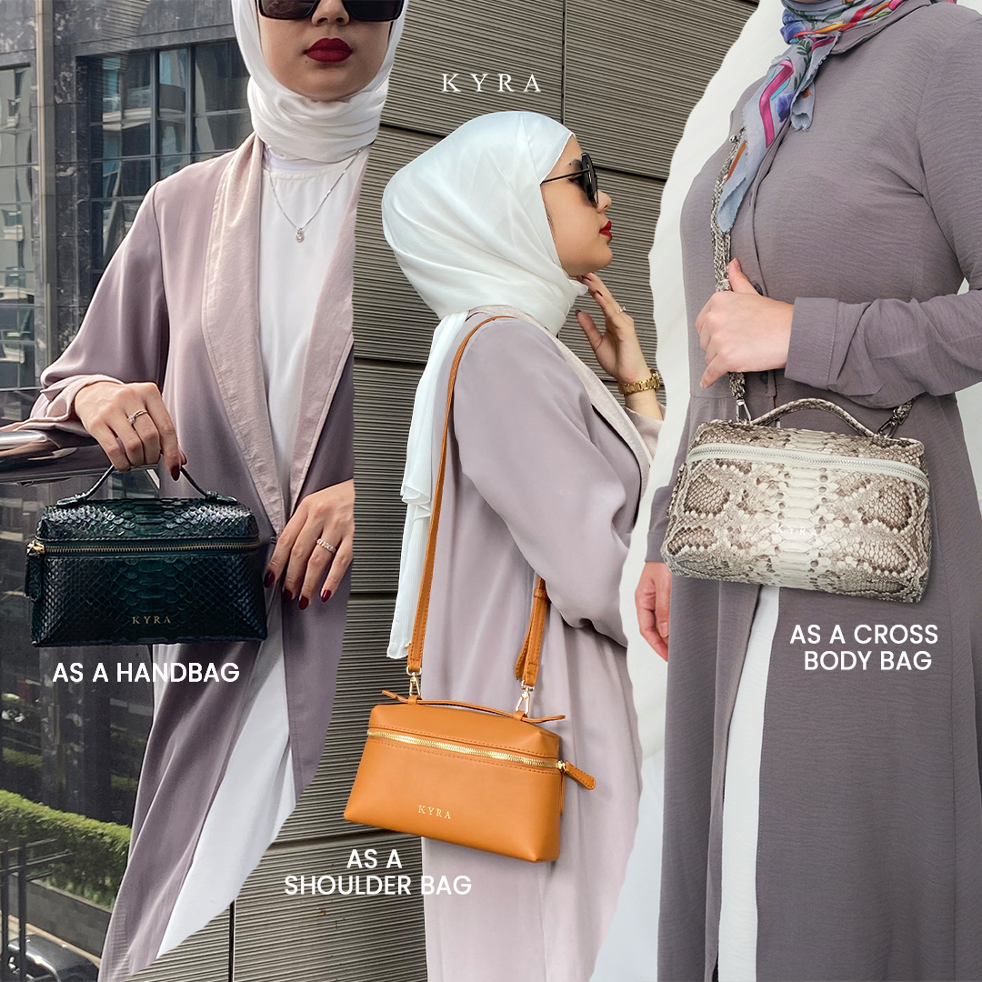 how to style exotic python leather mini bag from KYRA
