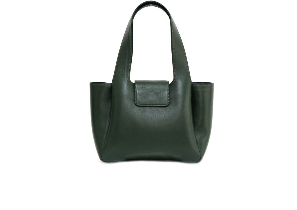 kyra-alma-small-bag-hunter-green-cowhide-leather