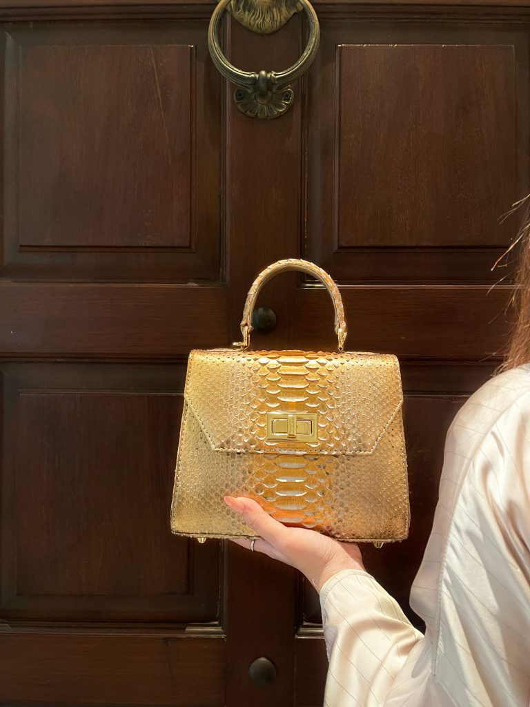 kyra-luna-classic-box-bag-two-tone-gold-python-evening-bag