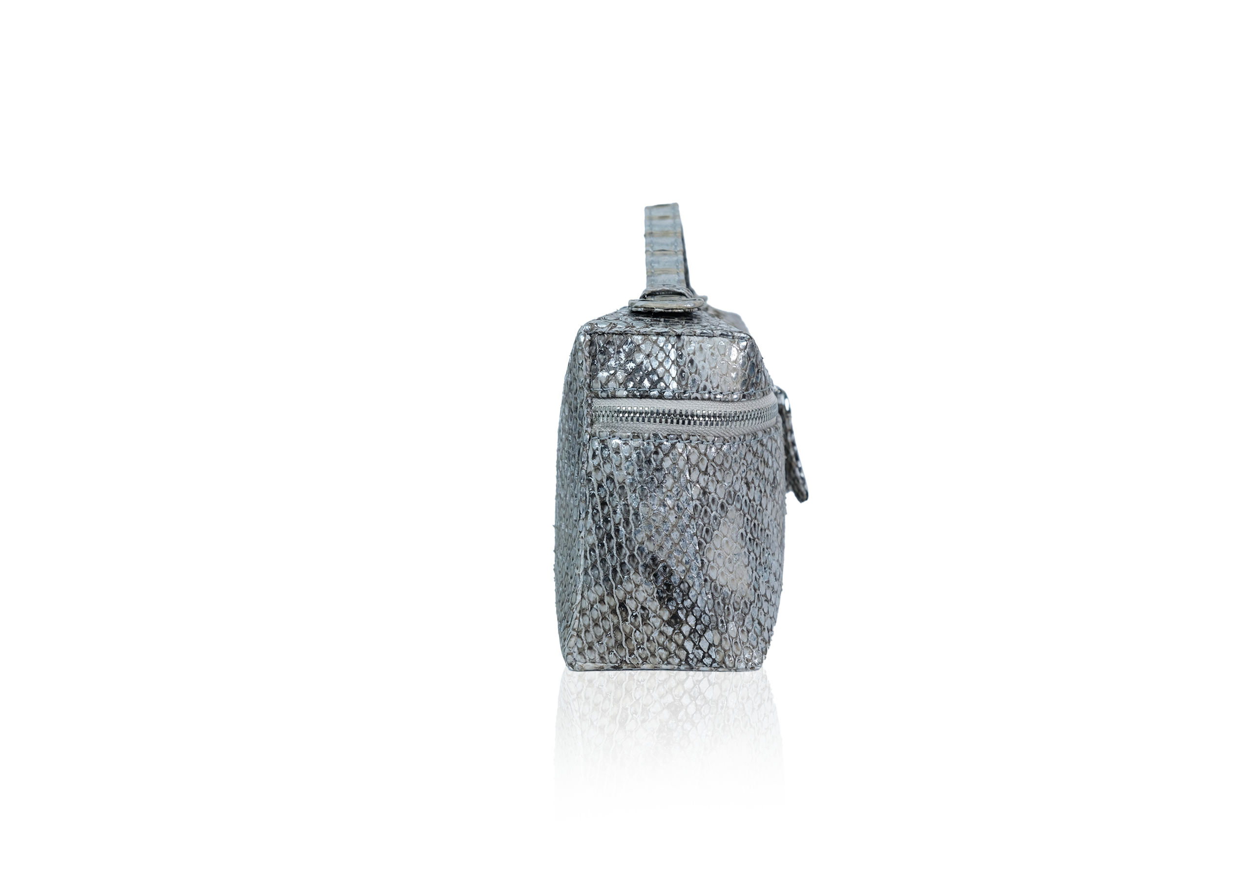 Picco Bag in Precious Leather - Silver Grey - Image 2