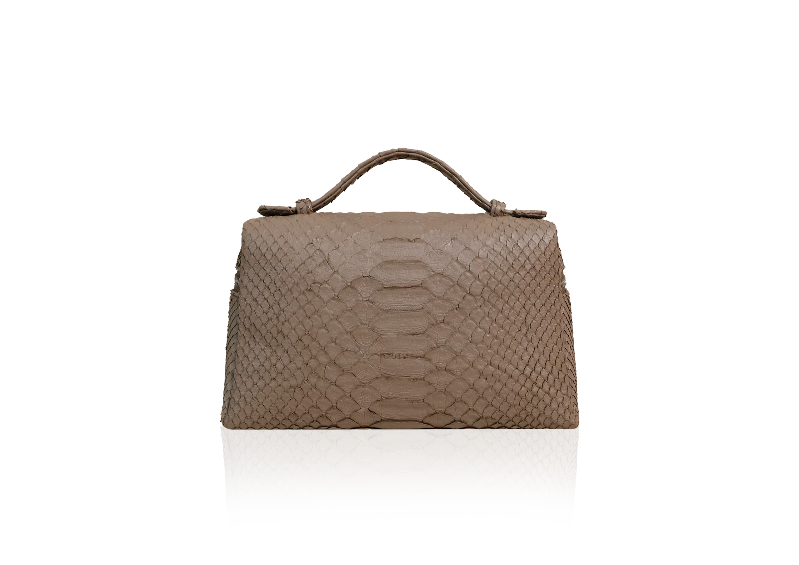 Picco Bag in Precious Leather - Taupe - Image 4