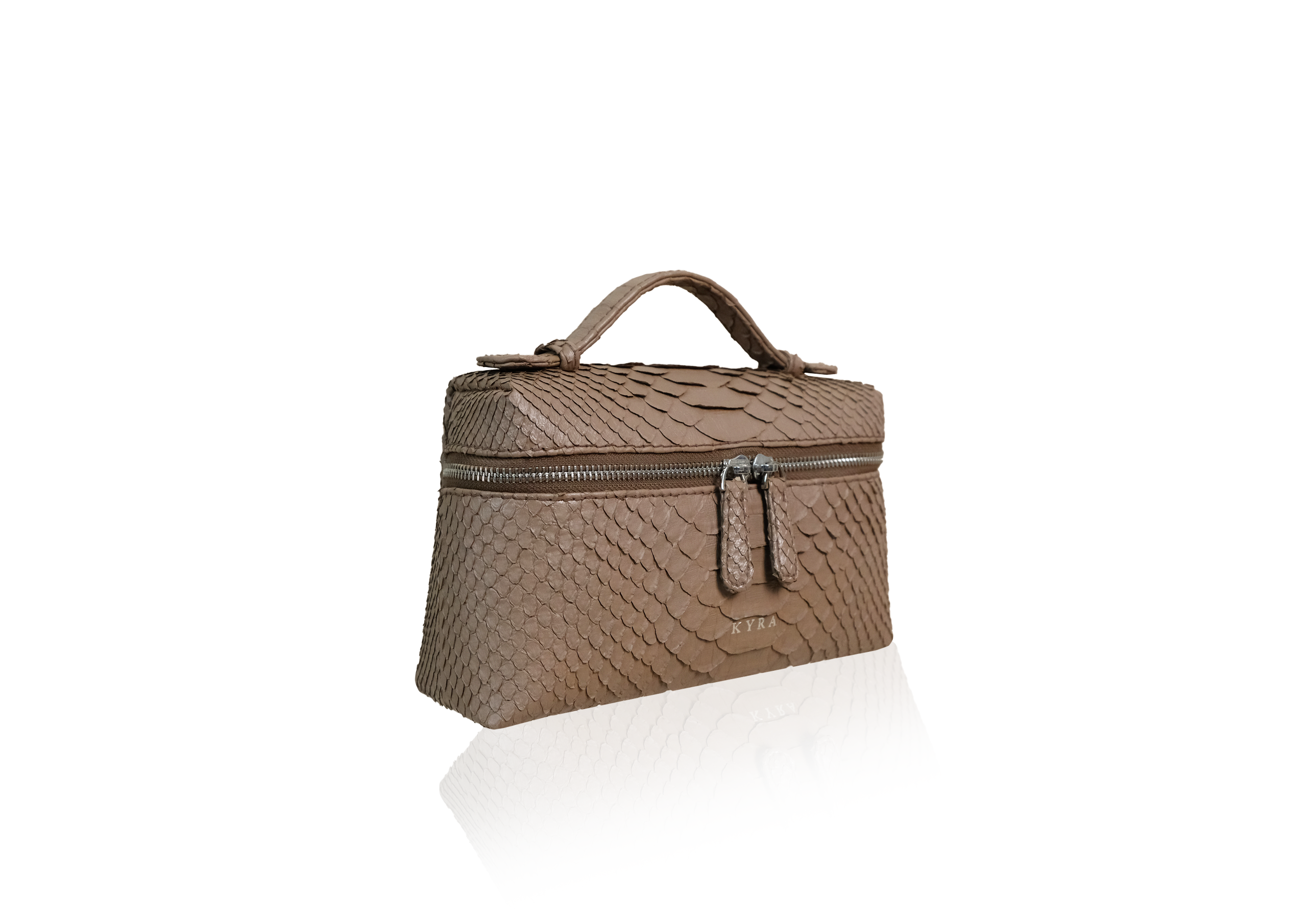 Picco Bag in Precious Leather - Taupe - Image 2