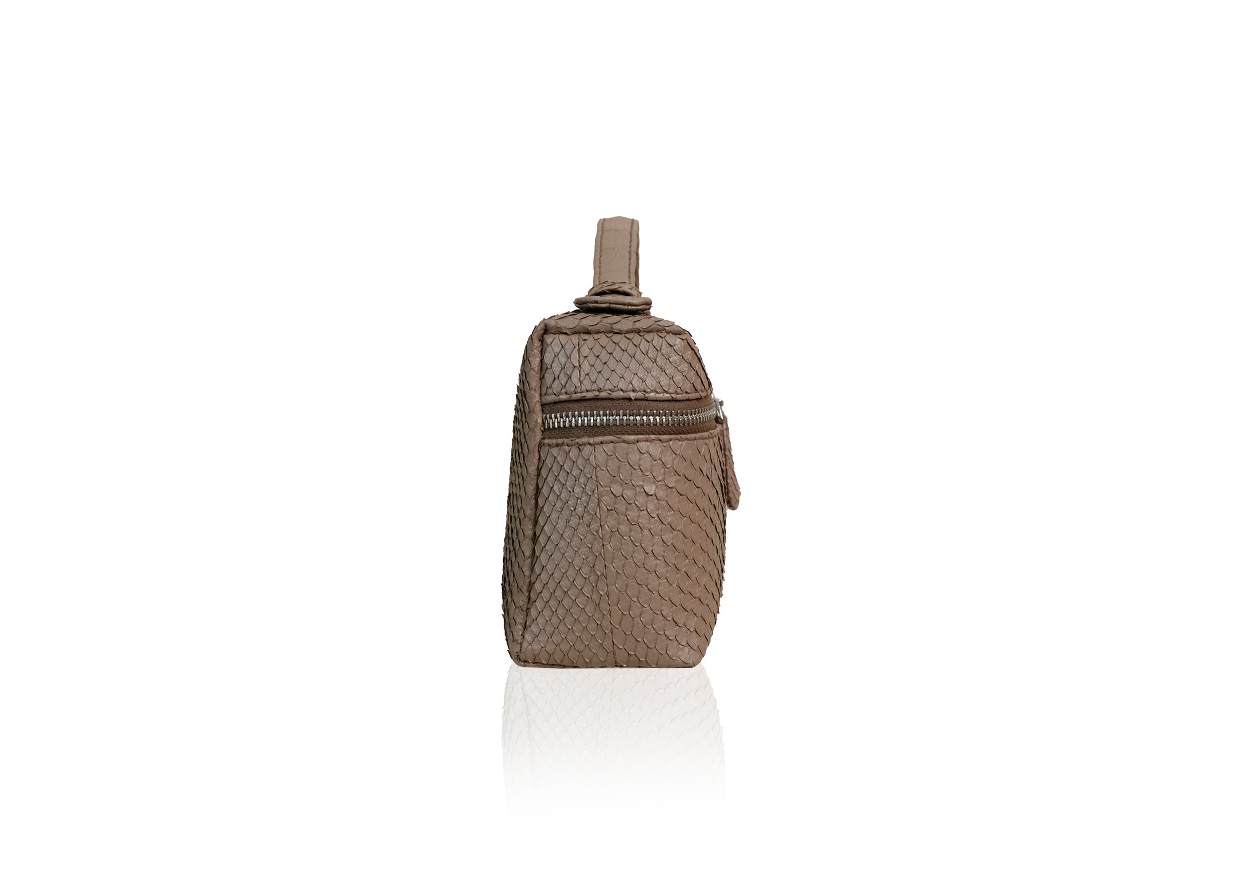 Picco Bag in Precious Leather - Taupe - Image 3