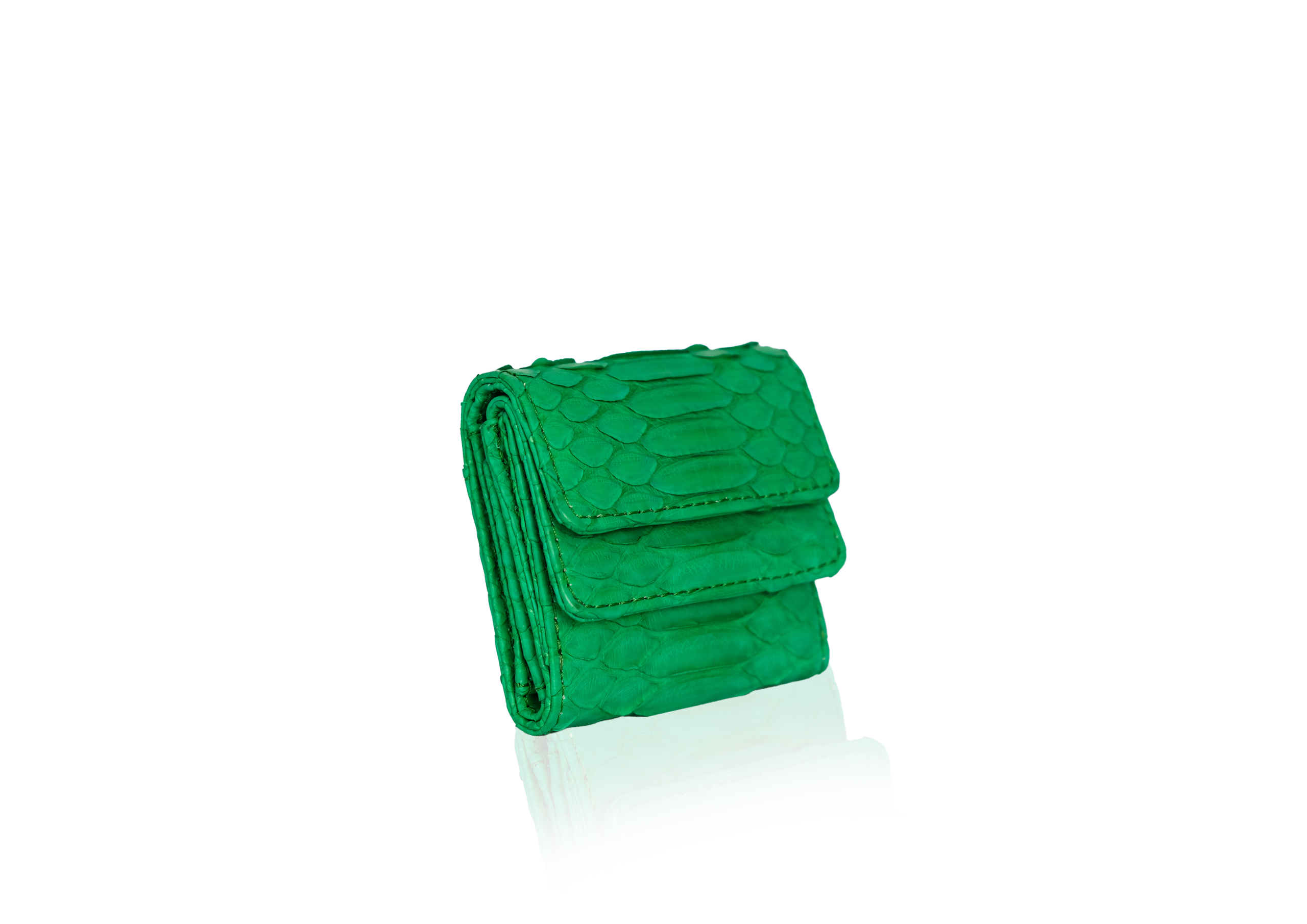 Rubby Wallet In Emerald Green - Image 3