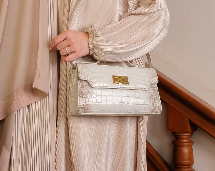 Himalayan Natural Croco Leather Bag