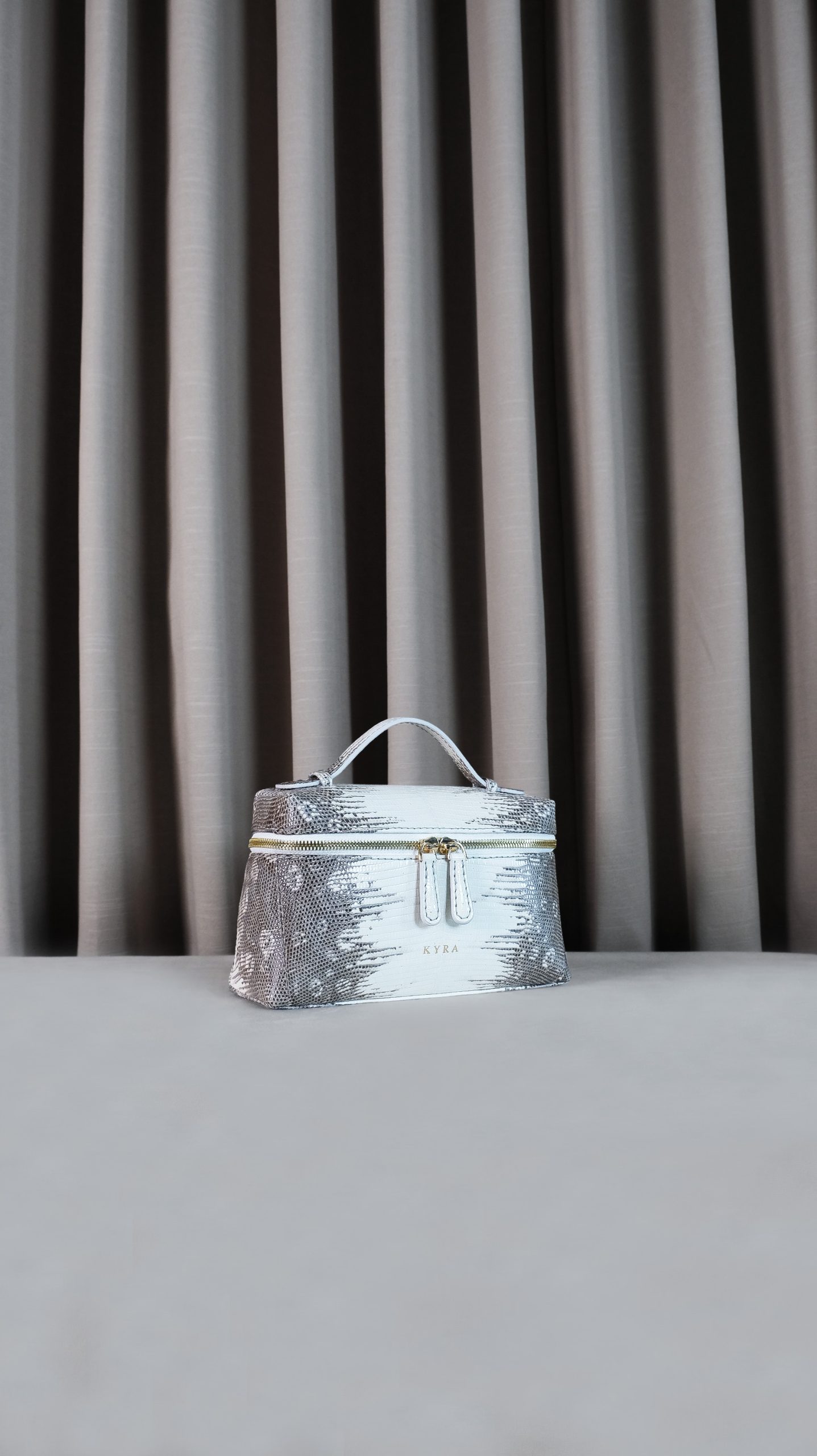 natural lizard leather small bag