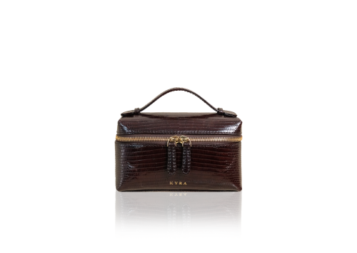 Dark Brown Lizard Sling Bag