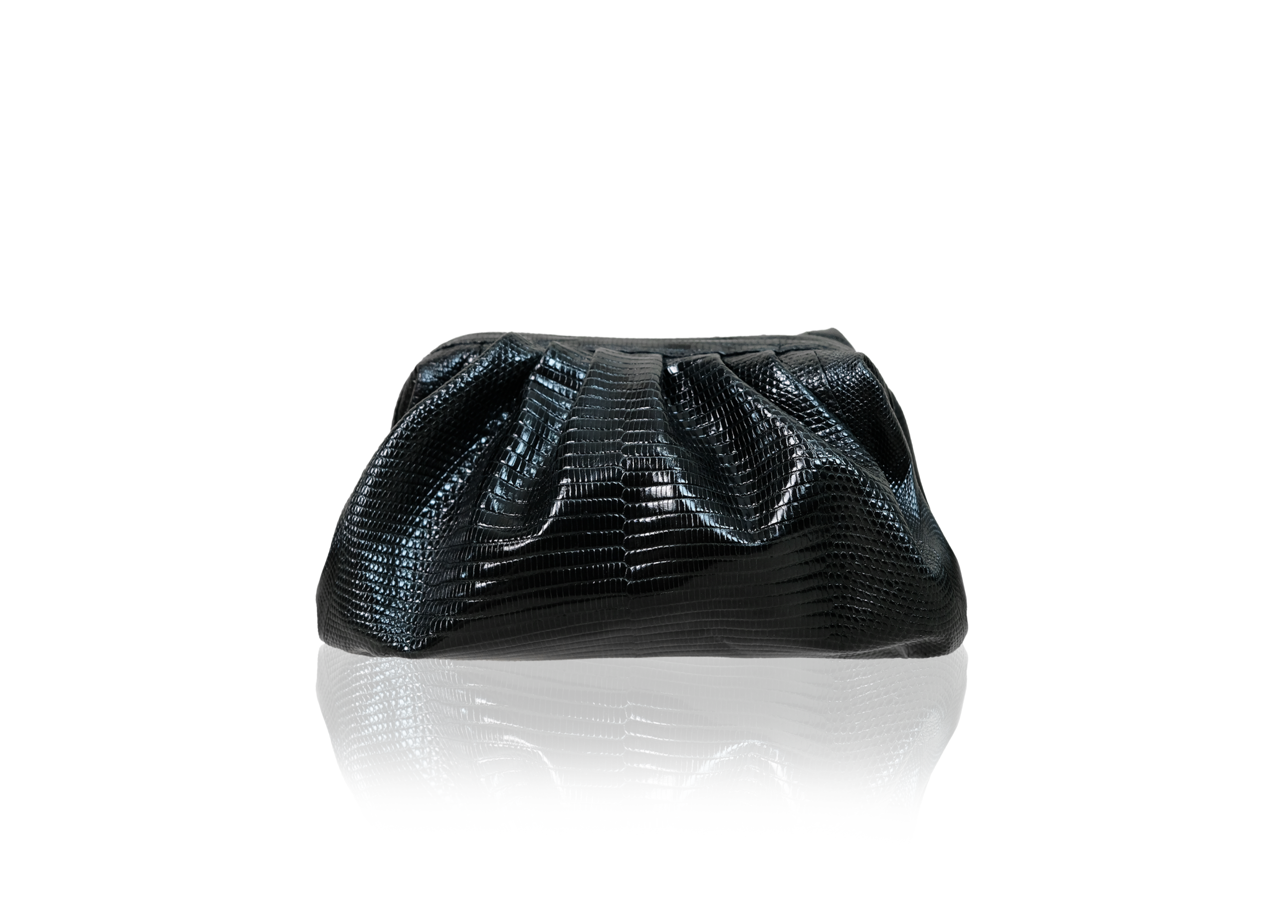 Clutch Diana Small in Black Lizard - Image 4