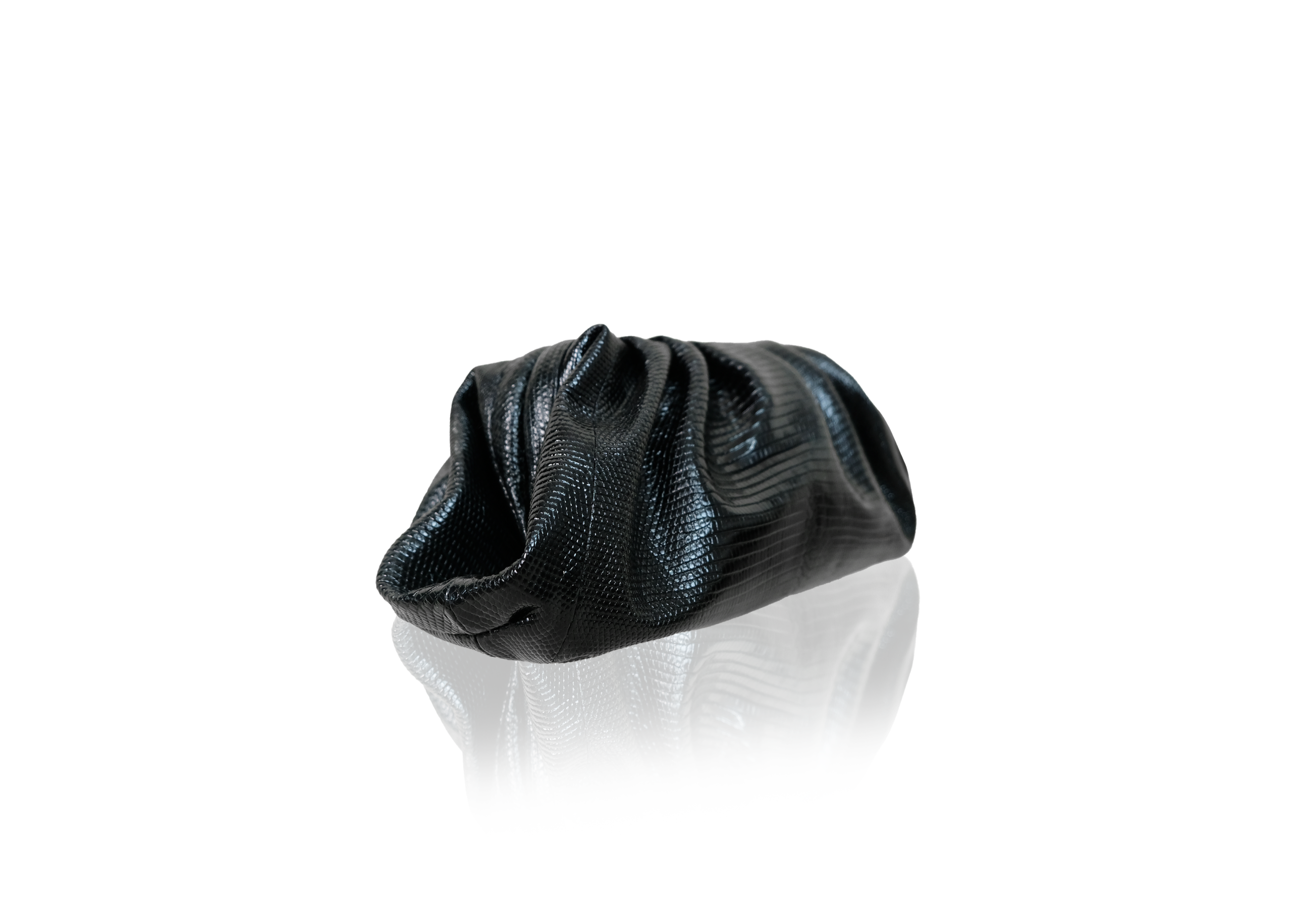 Clutch Diana Small in Black Lizard - Image 3